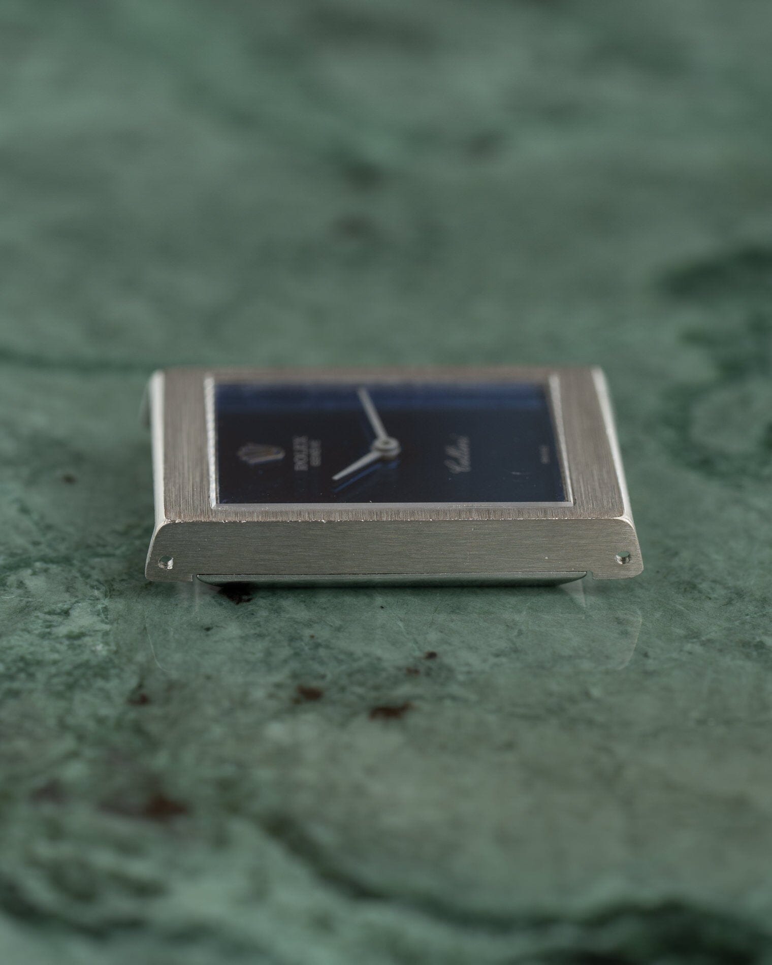 Rolex チェリーニ 4014 WG レクタングル ネイビーダイアル Watch ROLEX