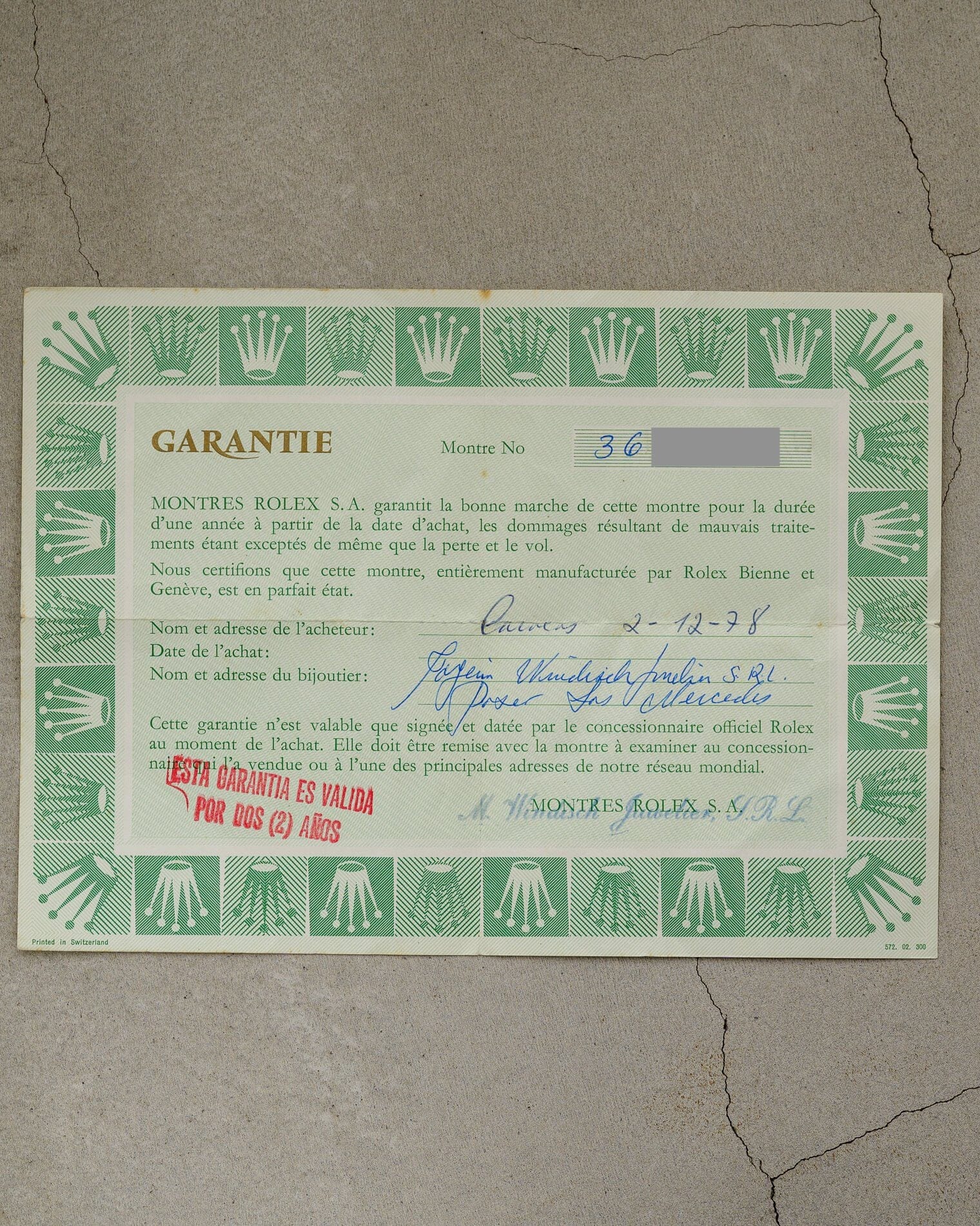 Rolex チェリーニ 4017 YG "キング・マイダス" 保証書付き Watch ROLEX