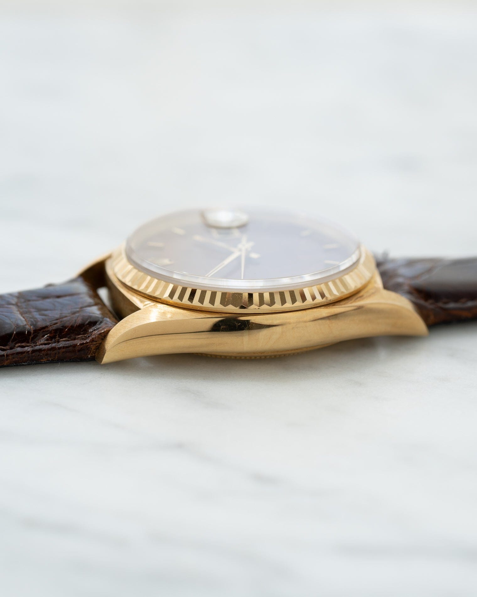 Rolex Datejust 16018 YG Mahogany Dial Watch ROLEX