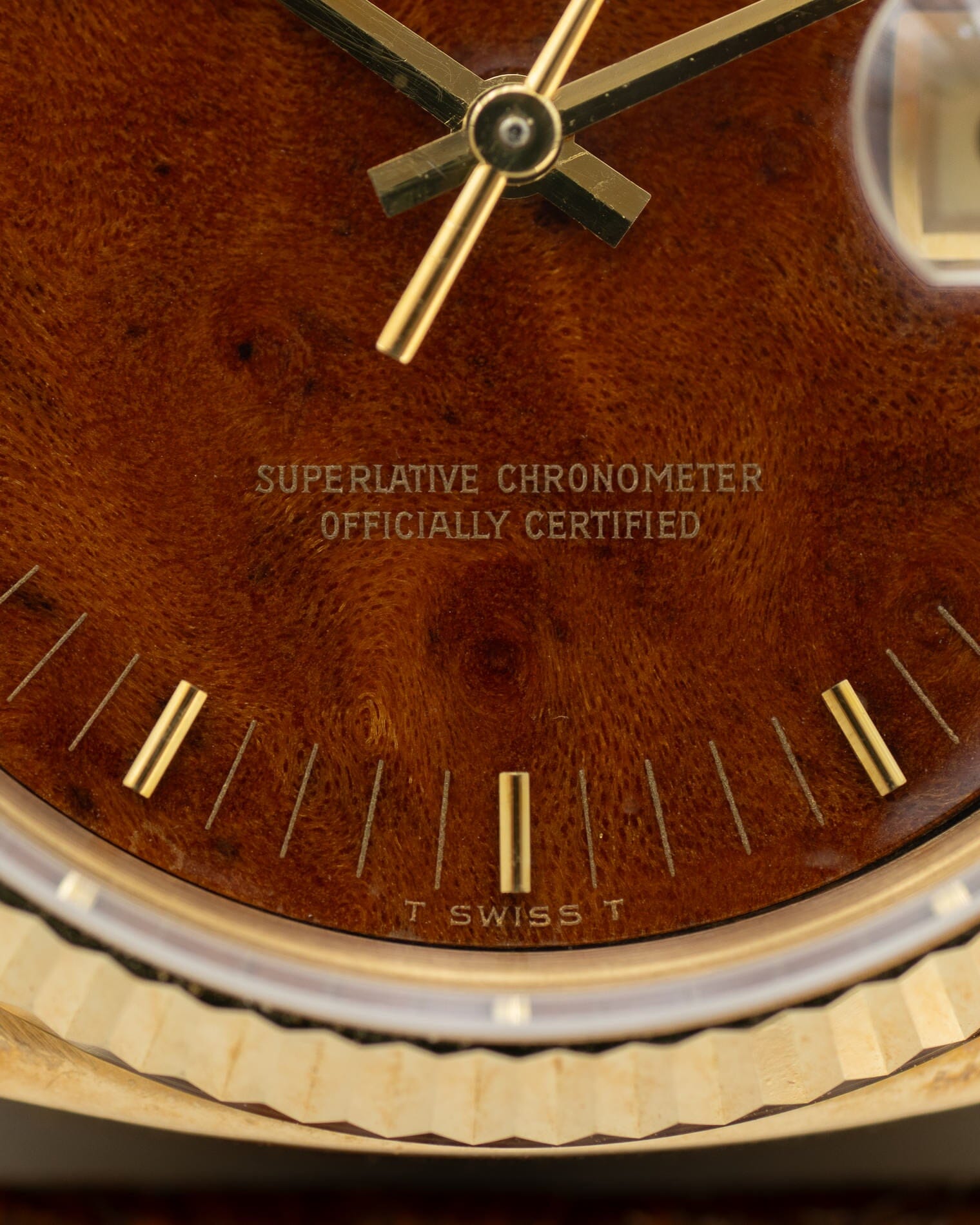 Rolex Datejust 16018 YG Mahogany Dial Watch ROLEX