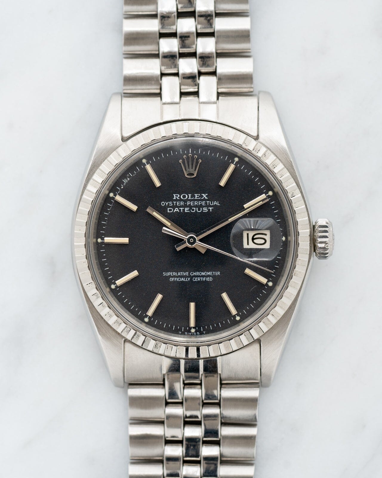 ロレックス デイトジャスト 1603 ブラック "レッドアイ" Watch ROLEX