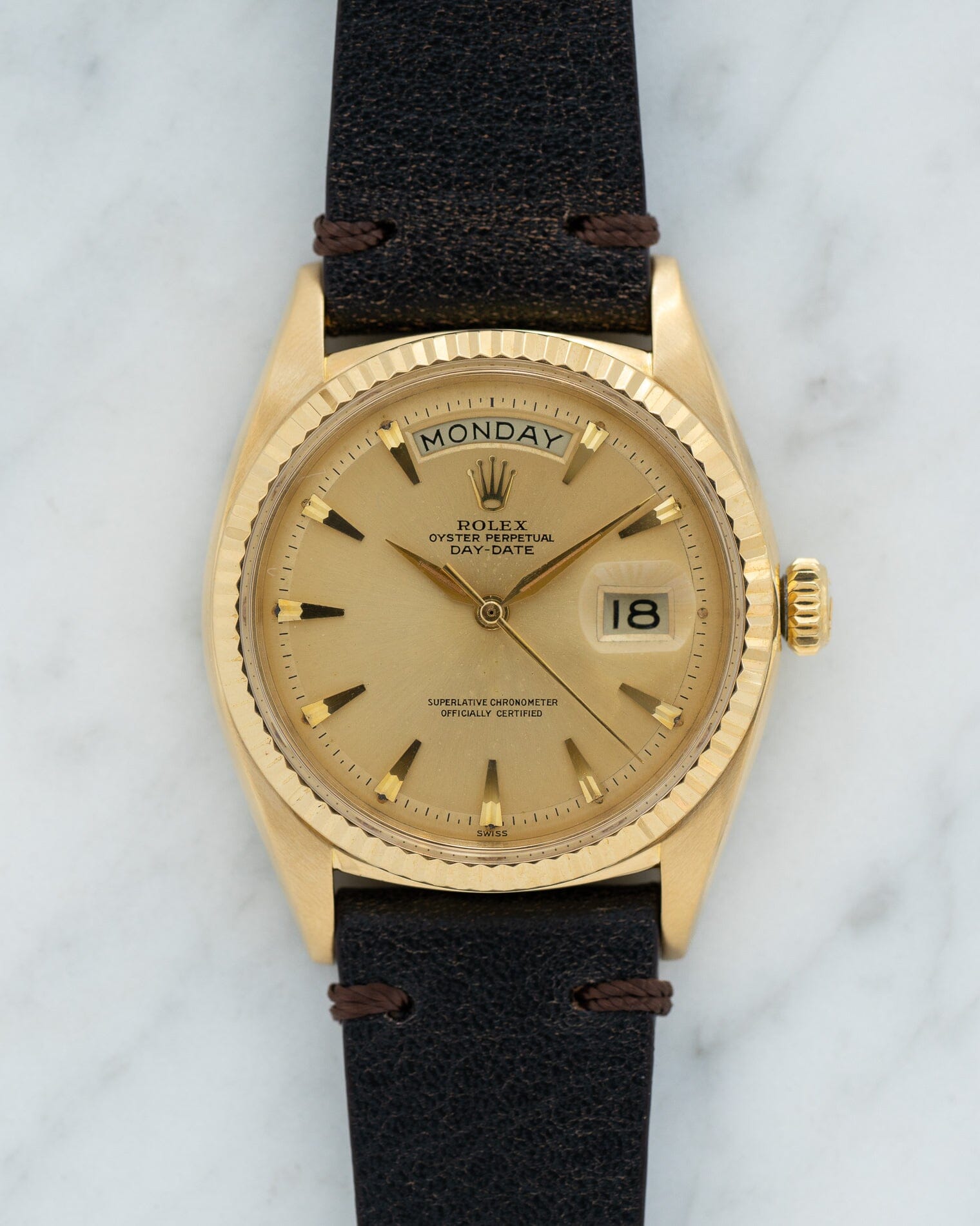 ROLEX デイデイト 1803 YG シャンパンダイアル Watch ROLEX