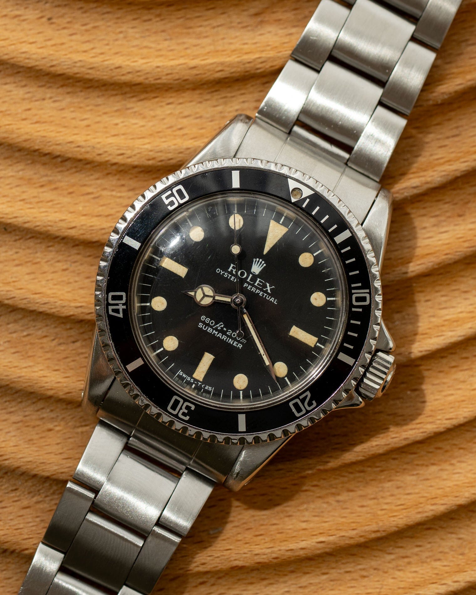 Rolex Submariner 5513 Feet First "Serif Dial" Watch ROLEX