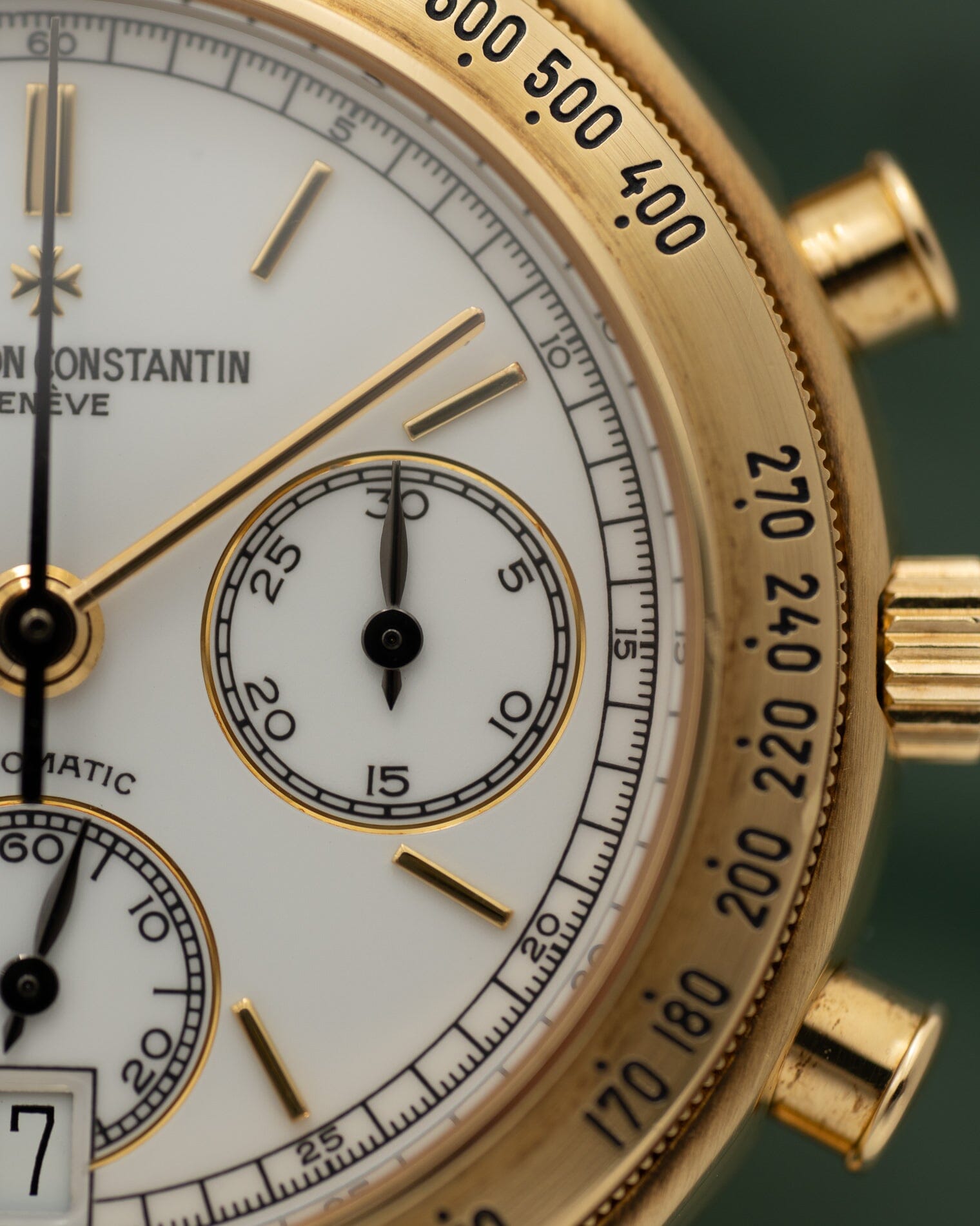 Vacheron Constantin フィディアス 49002 YG クロノグラフ ホワイトエナメルダイアル Watch VACHERON CONSTANTIN