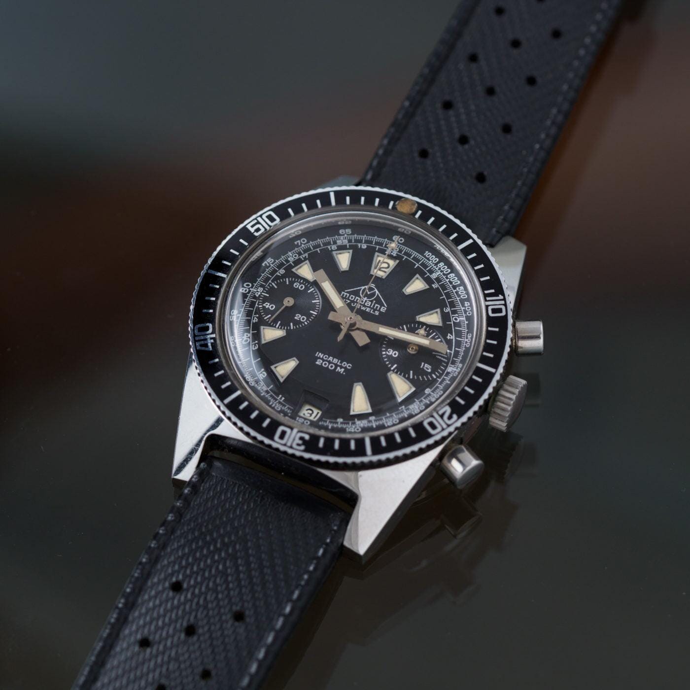 MONDAINE Diver Chronograph 1970s - Arbitro