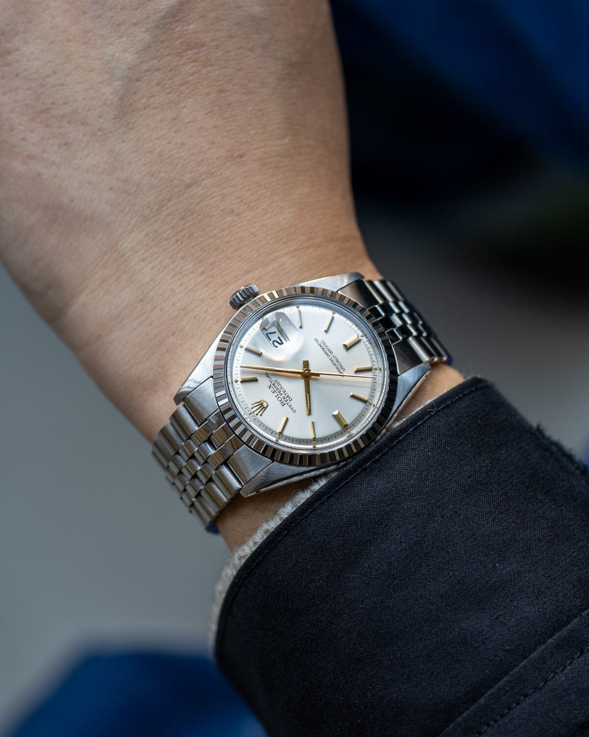 ロレックス デイトジャスト 1603 シルバーシグマダイアル 箱保証書付き Watch ROLEX