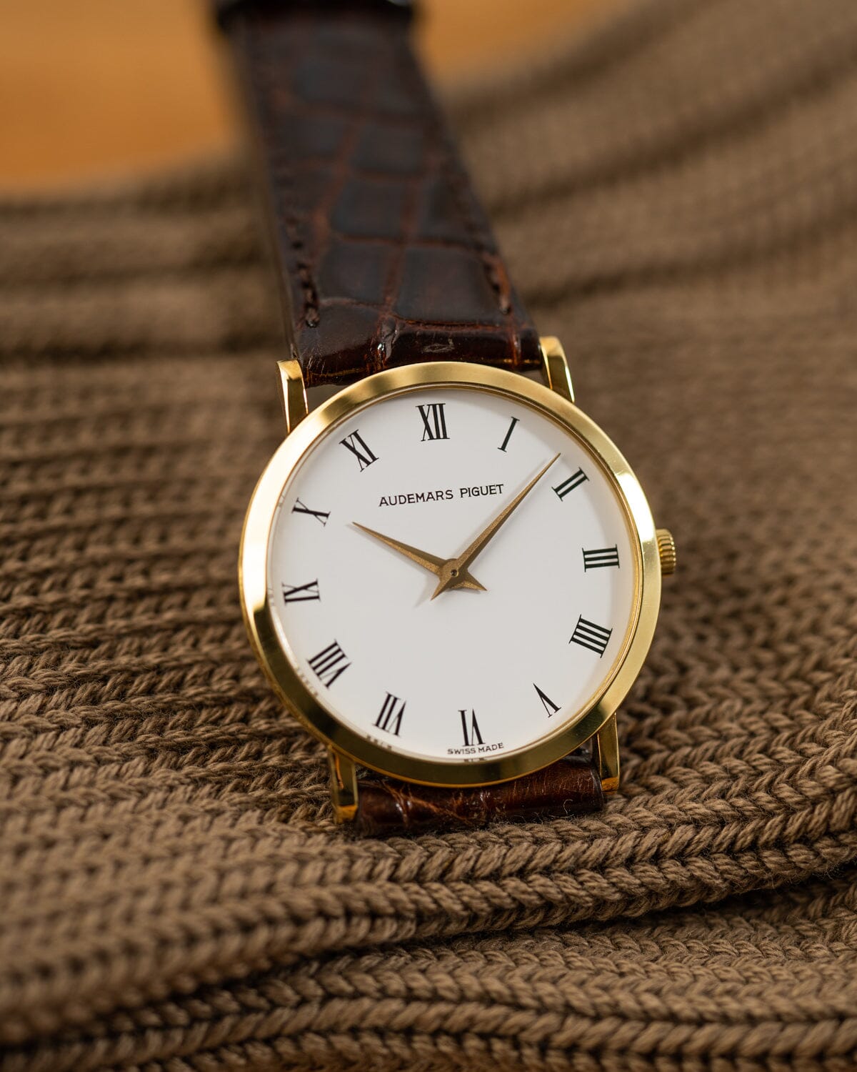 オーデマ ピゲ エクストラフラット 14273 YG ホワイトローマン Watch AUDEMARS PIGUET