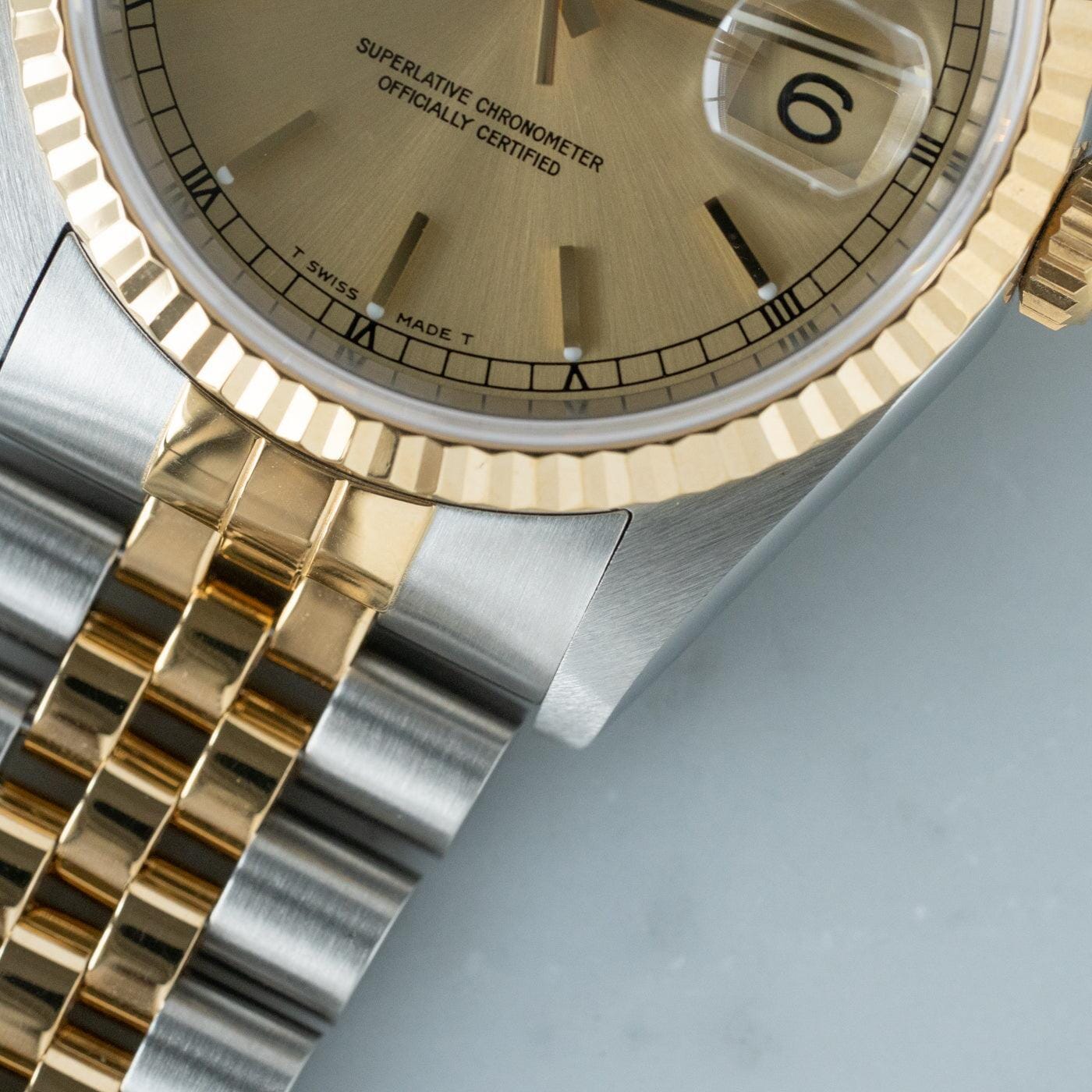 ROLEX Oyster Perpetual Datejust 16233 Champagne - Arbitro