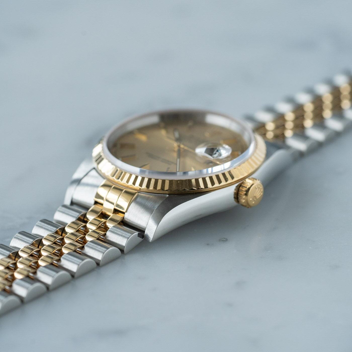 ROLEX Oyster Perpetual Datejust 16233 Champagne - Arbitro