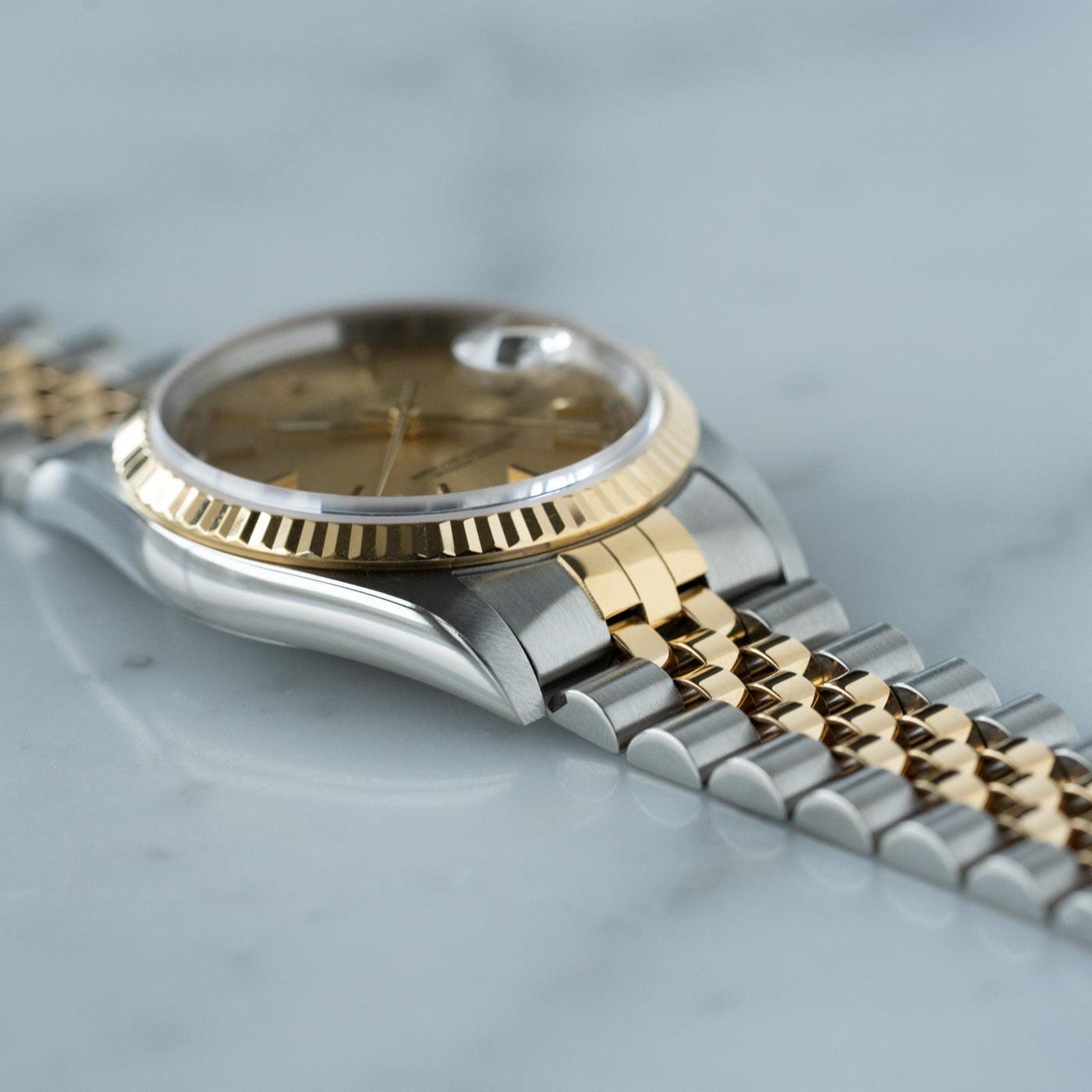 ROLEX Oyster Perpetual Datejust 16233 Champagne - Arbitro