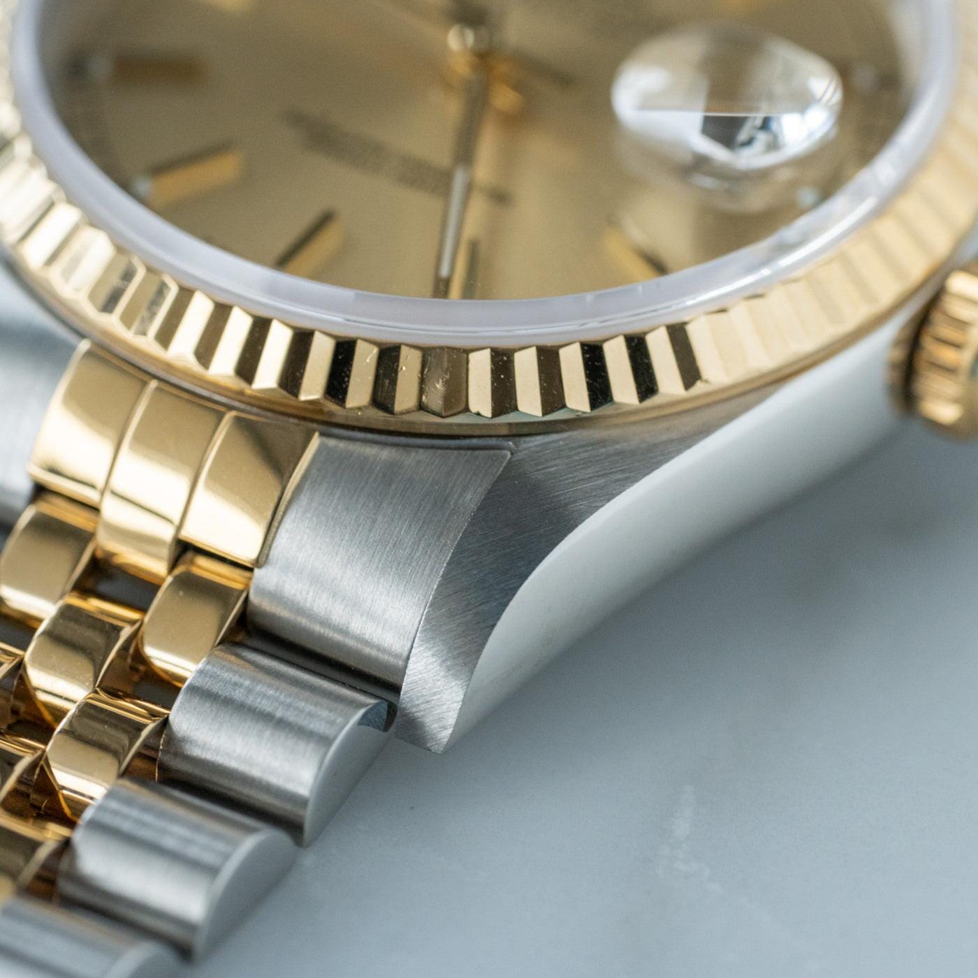 ROLEX Oyster Perpetual Datejust 16233 Champagne - Arbitro