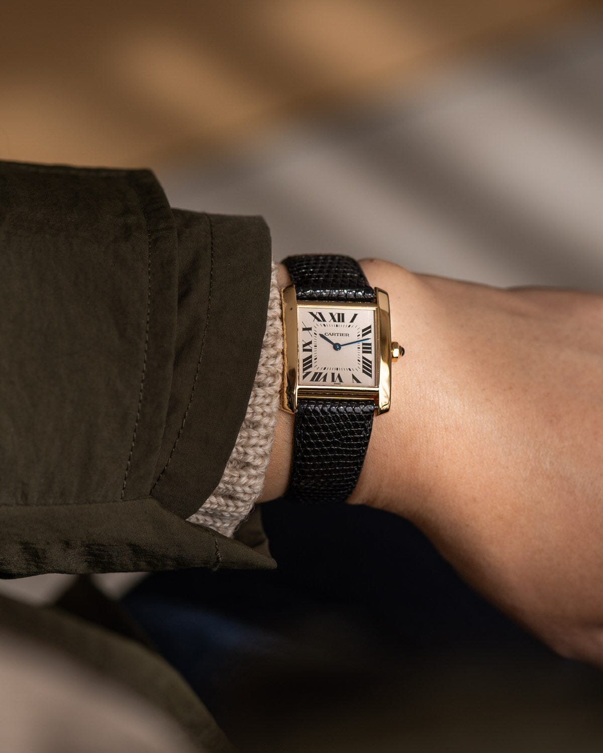 カルティエ タンクフランセーズ MM 1821 YG Watch CARTIER