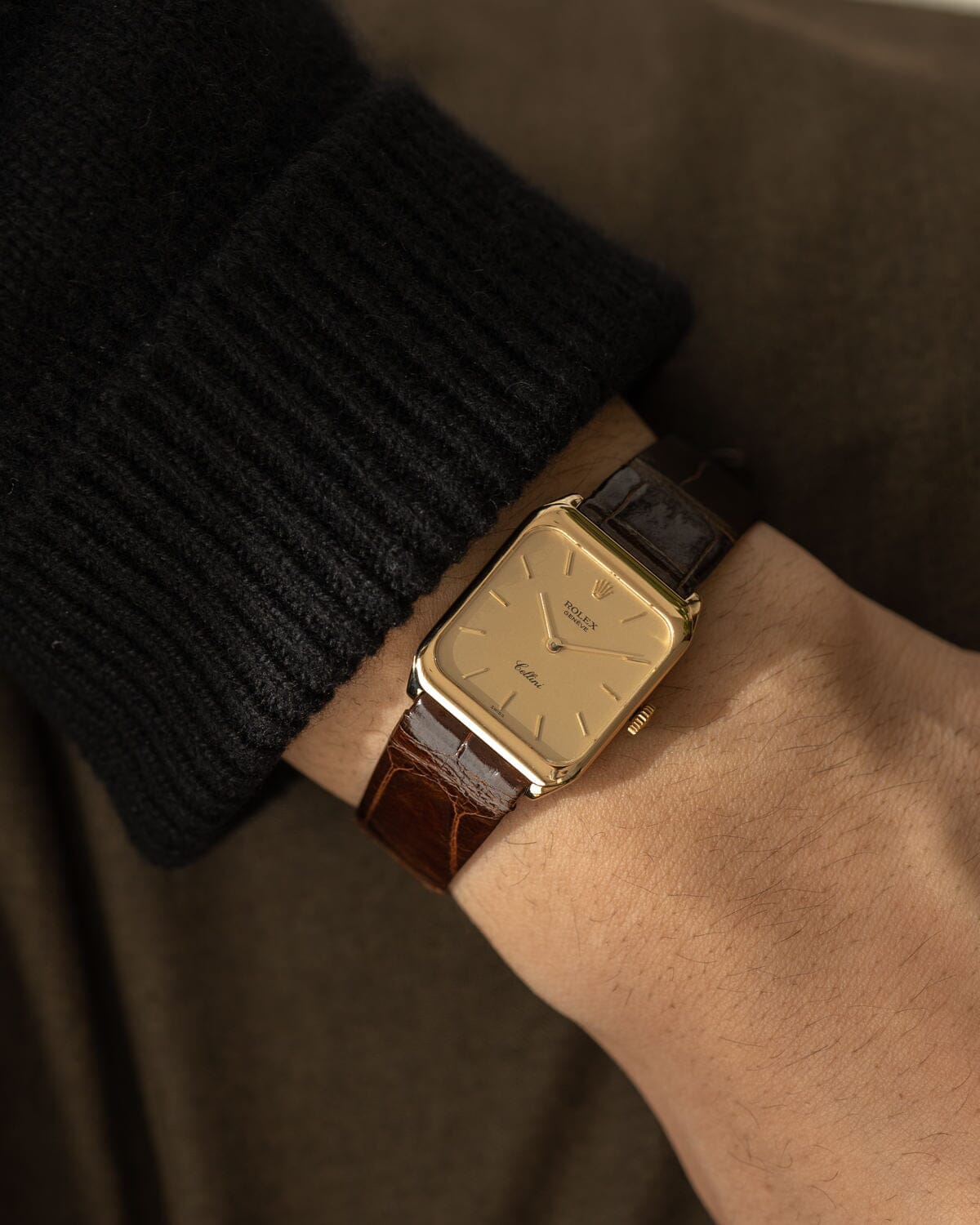 ロレックス チェリーニ 4131 YG シャンパンダイアル ボーイズサイズ Watch ROLEX