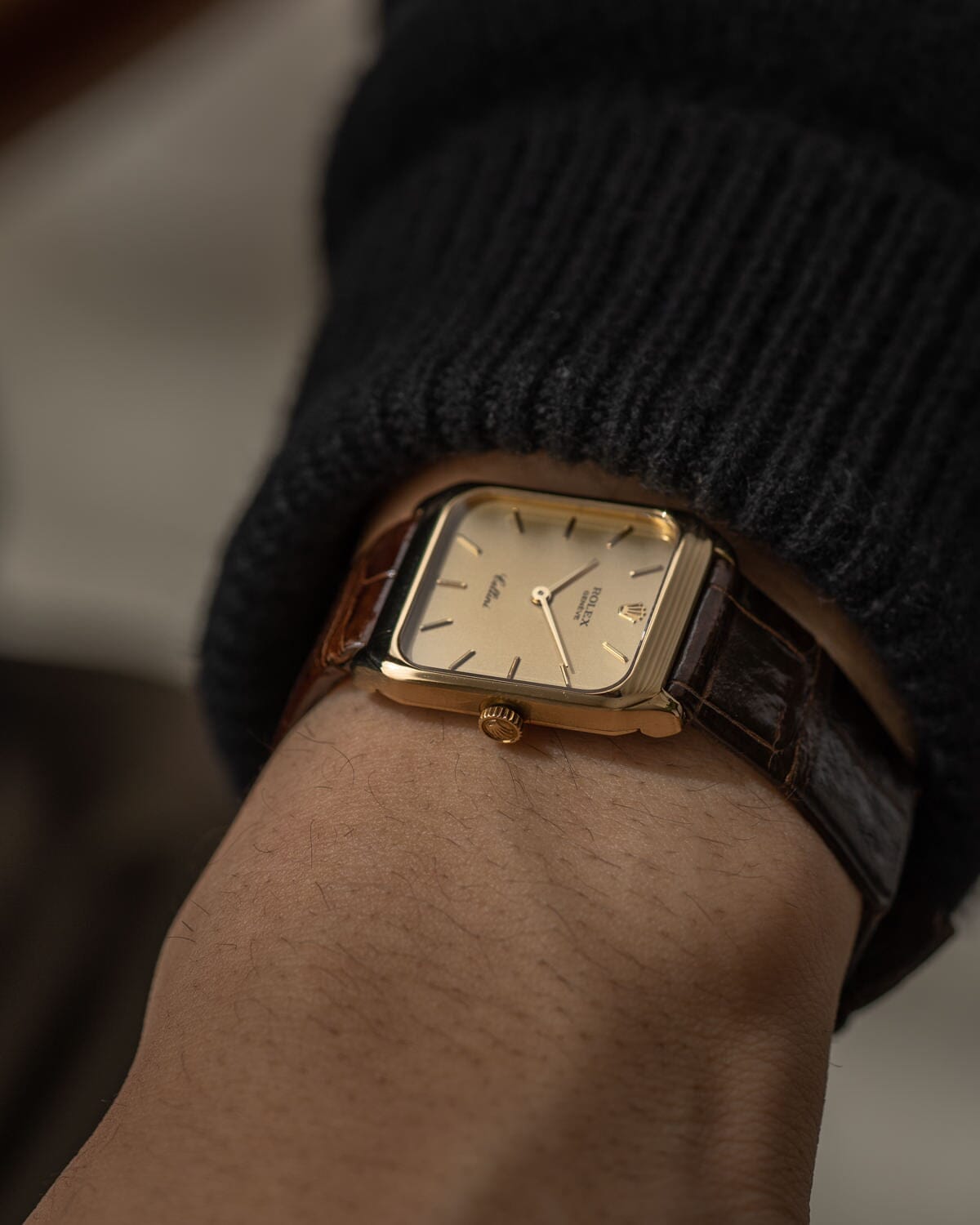 ロレックス チェリーニ 4131 YG シャンパンダイアル ボーイズサイズ Watch ROLEX