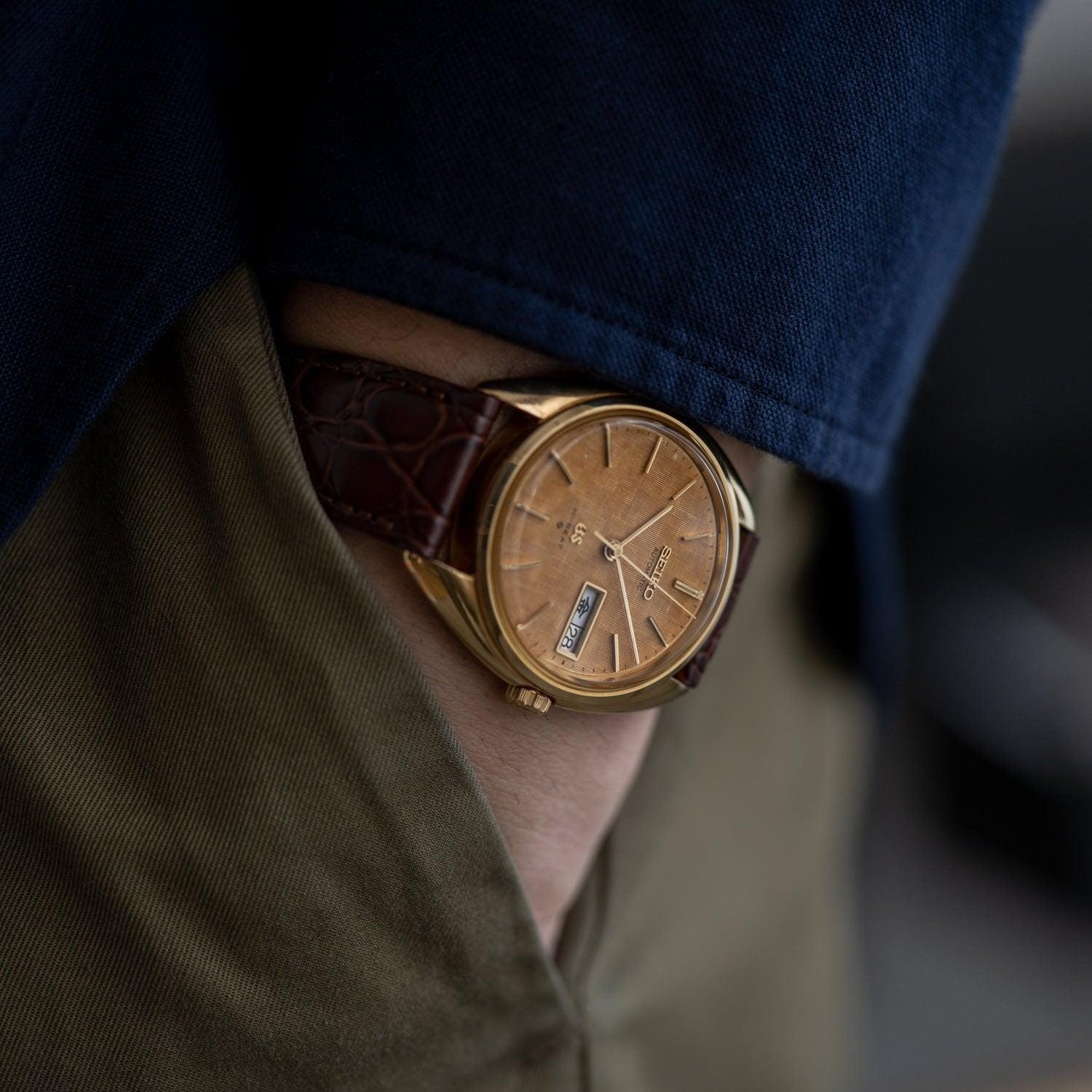 GRAND SEIKO Hi-BEAT 5646-7005 YG Patina Dial - Arbitro