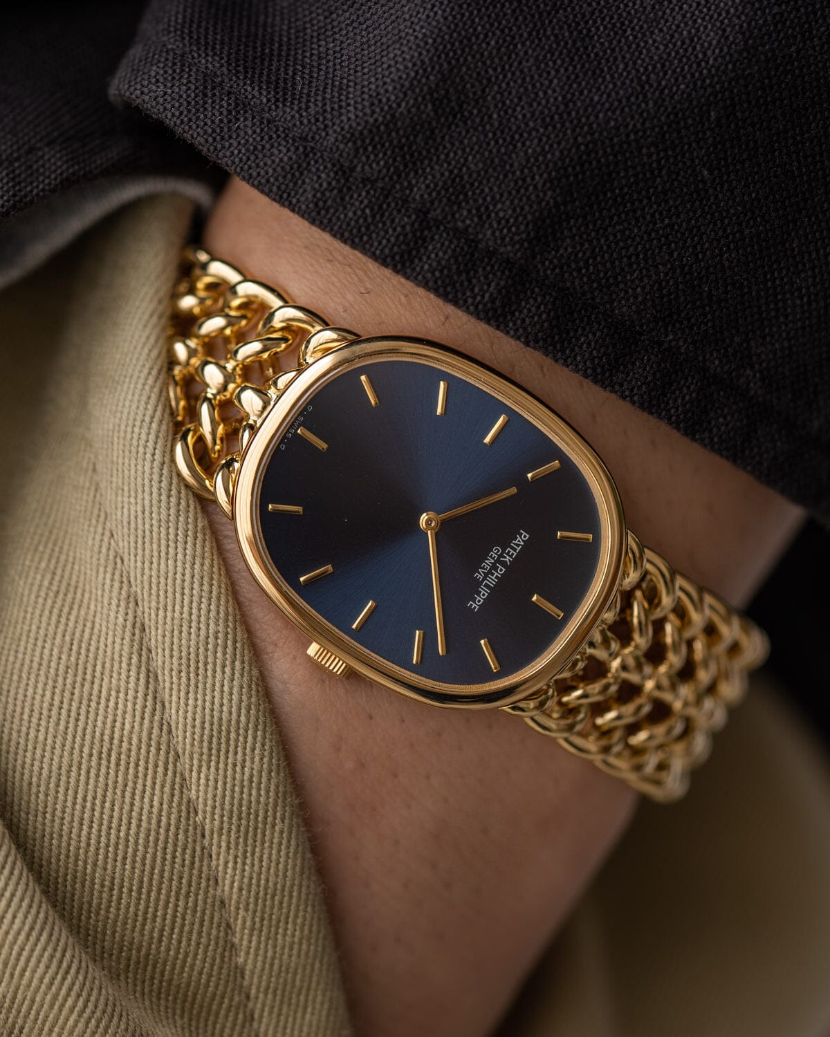 パテック フィリップ ゴールデンエリプス 3848 YG ブルーシグマダイアル Watch PATEK PHILIPPE