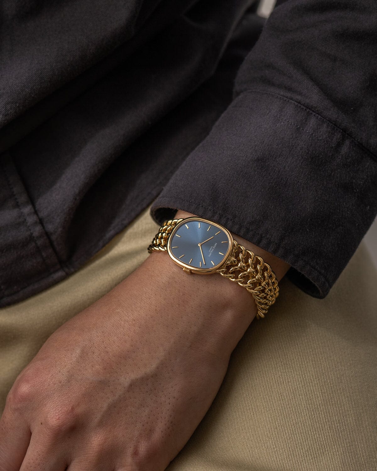 パテック フィリップ ゴールデンエリプス 3848 YG ブルーシグマダイアル Watch PATEK PHILIPPE