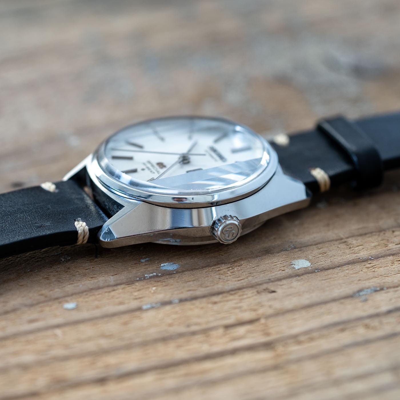 GRAND SEIKO SPECIAL Hi-BEAT 6156-8010 Faceted Crystal - Arbitro