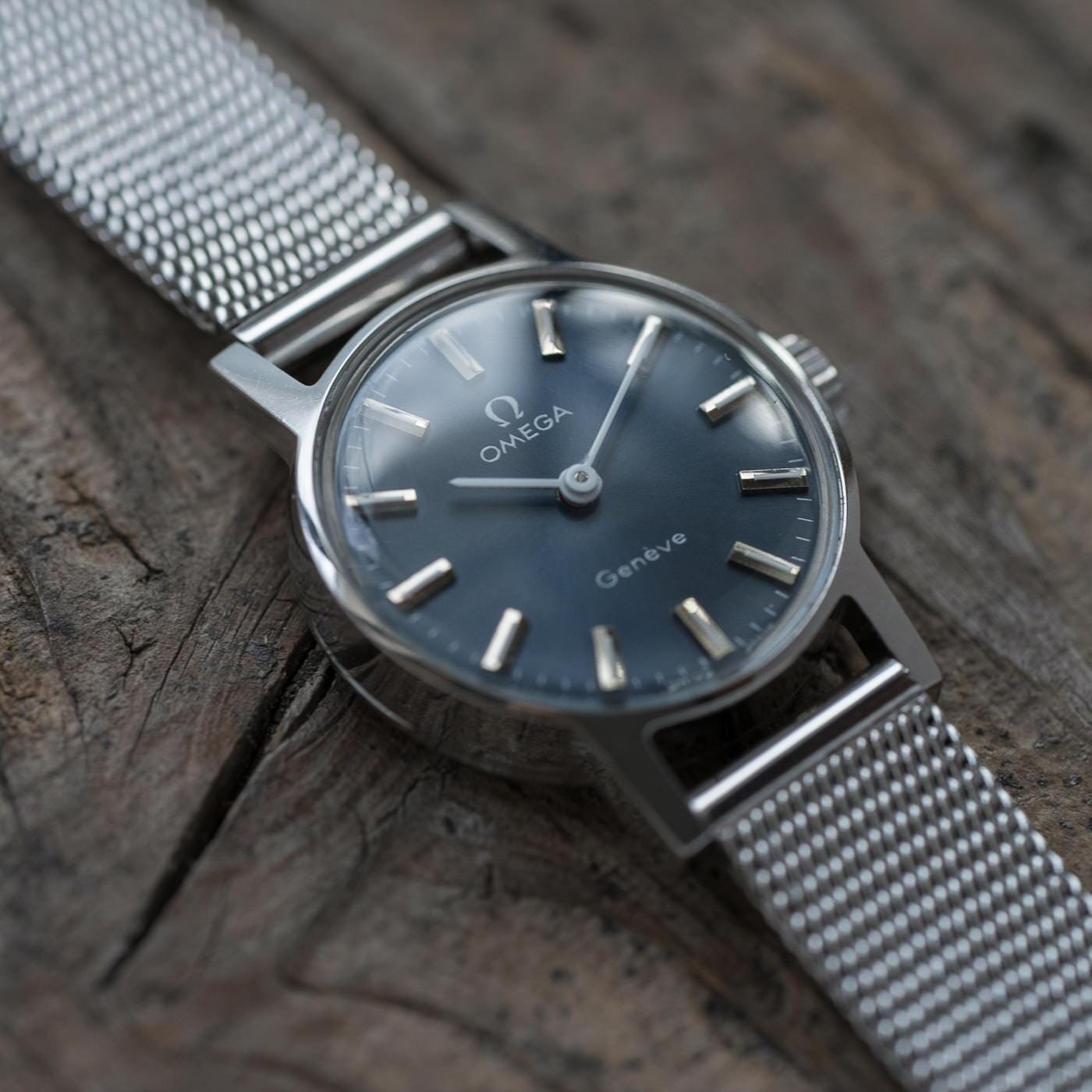 OMEGA Geneve Navy Dial Ladies 1970s - Arbitro