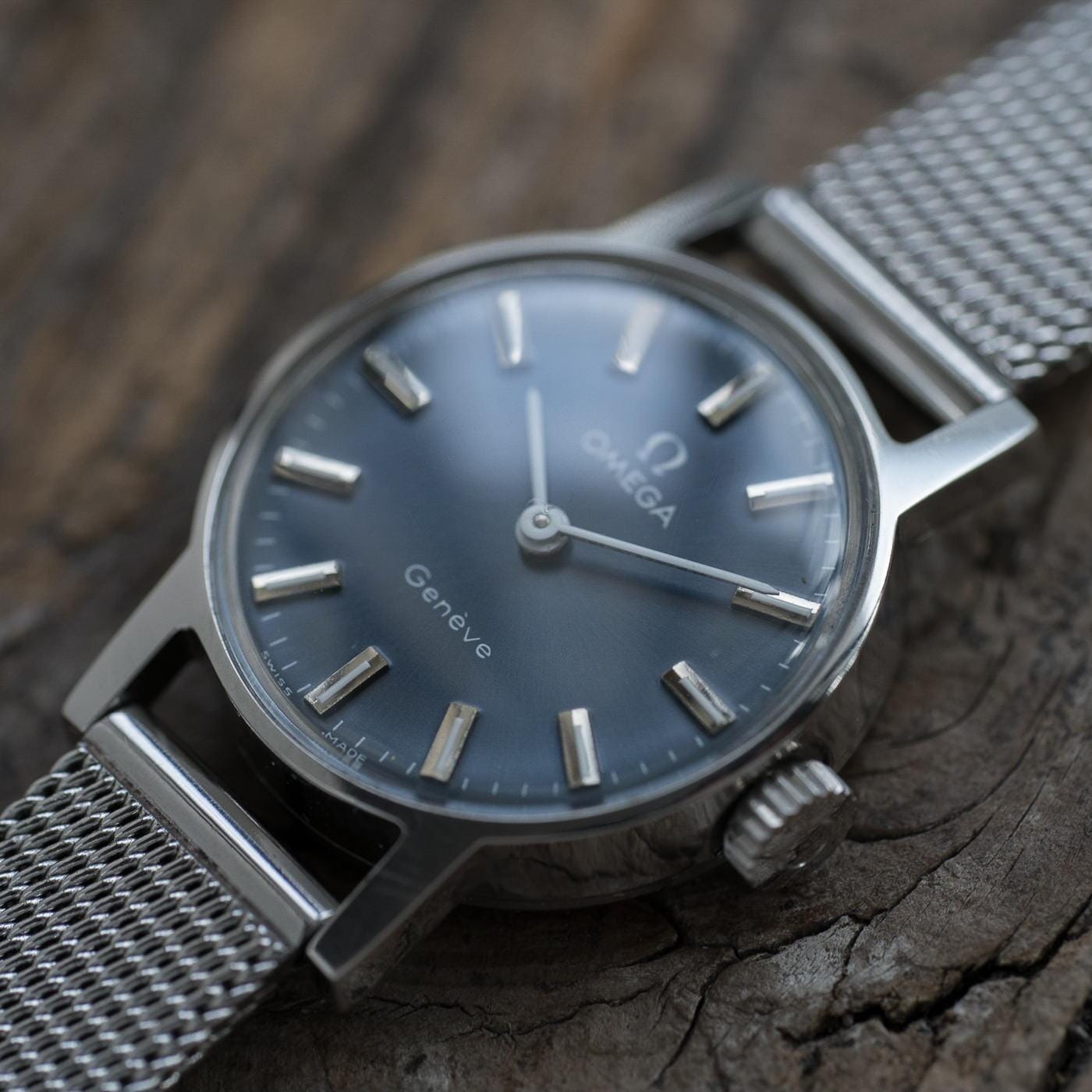 OMEGA Geneve Navy Dial Ladies 1970s - Arbitro