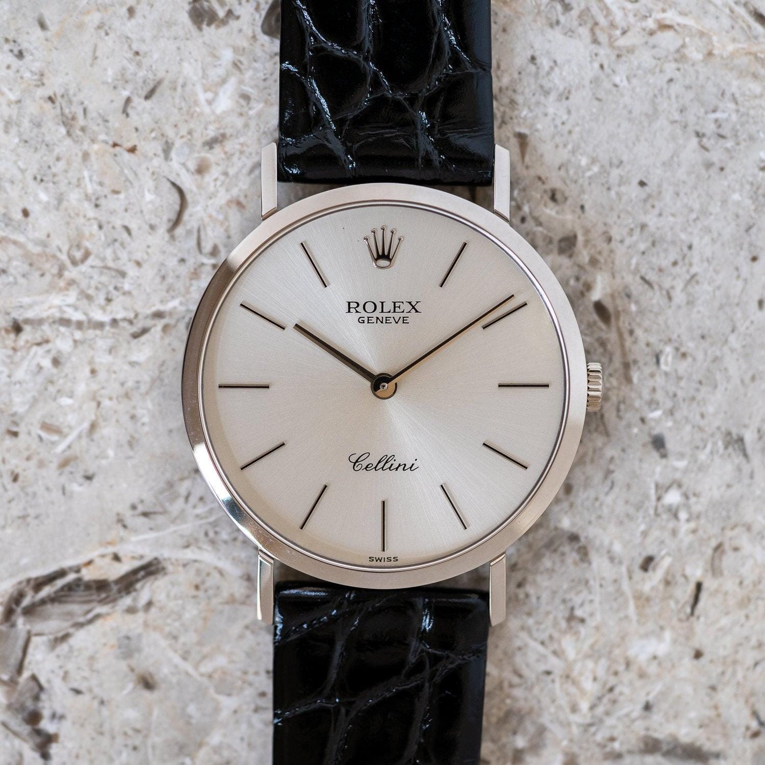 ROLEX Cellini 4112 WG Silver Dial - Arbitro
