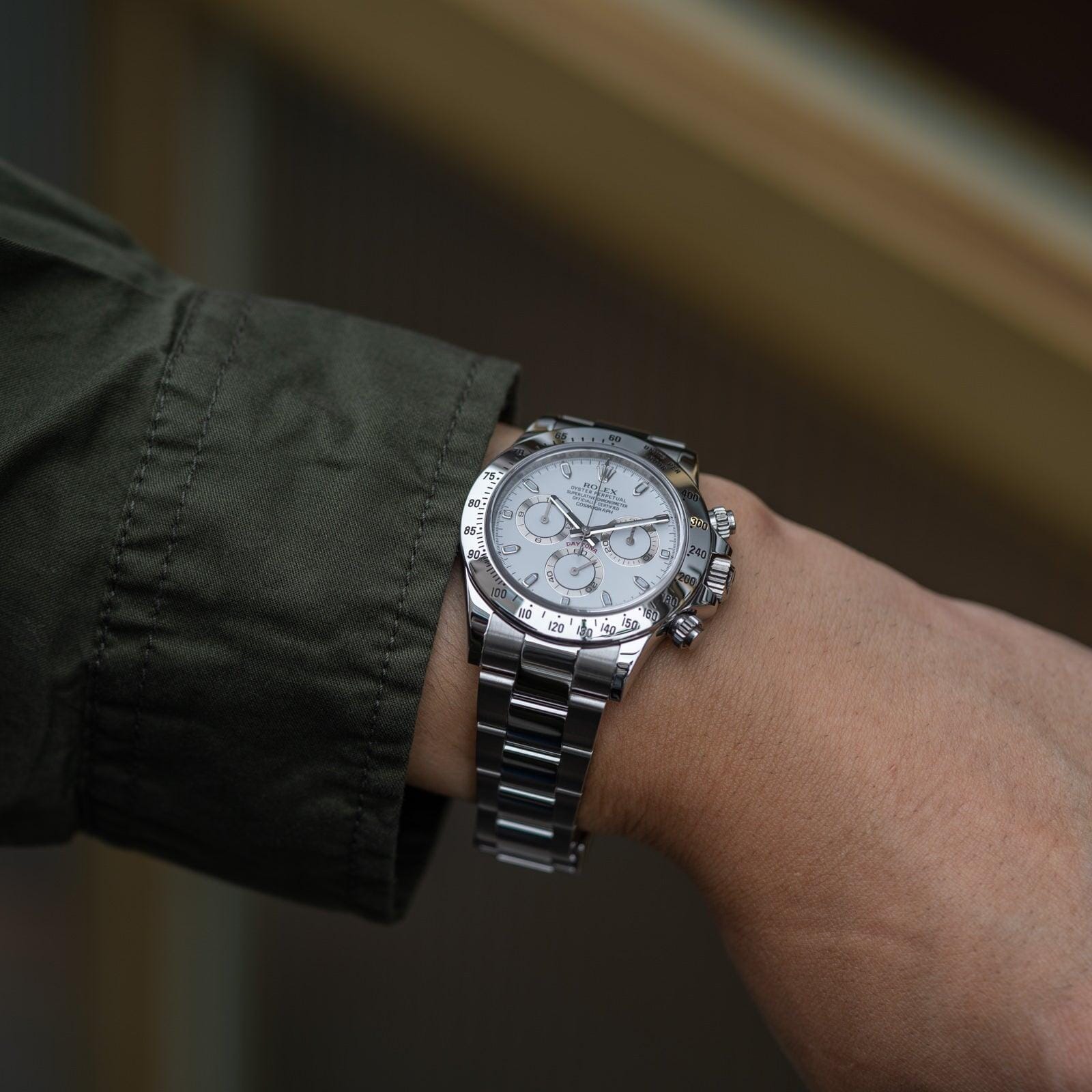 ROLEX Cosmograph Daytona 116520 White APH Dial - Arbitro