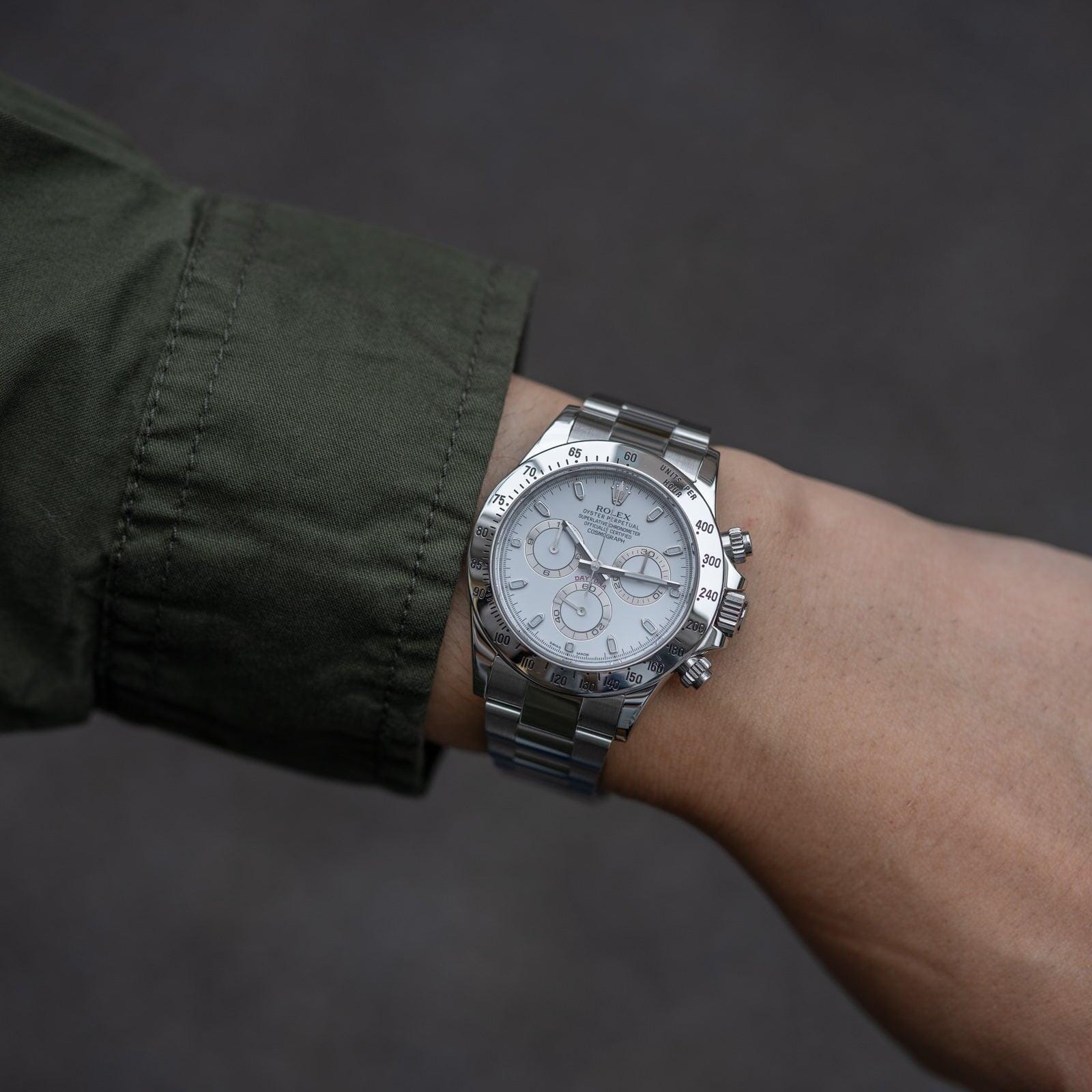 ROLEX Cosmograph Daytona 116520 White APH Dial - Arbitro