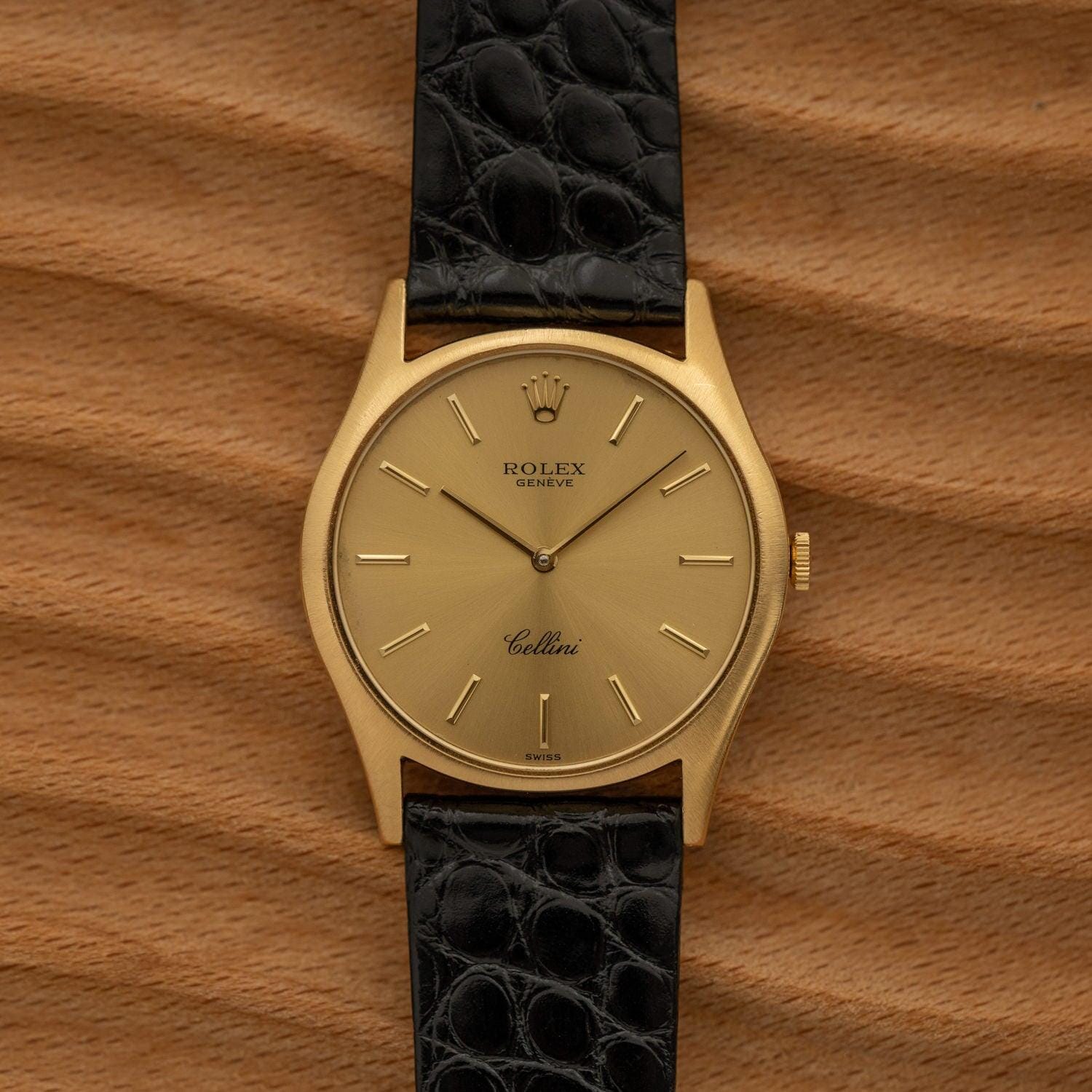 ROLEX Cellini 3804 YG Champagne Dial - Arbitro