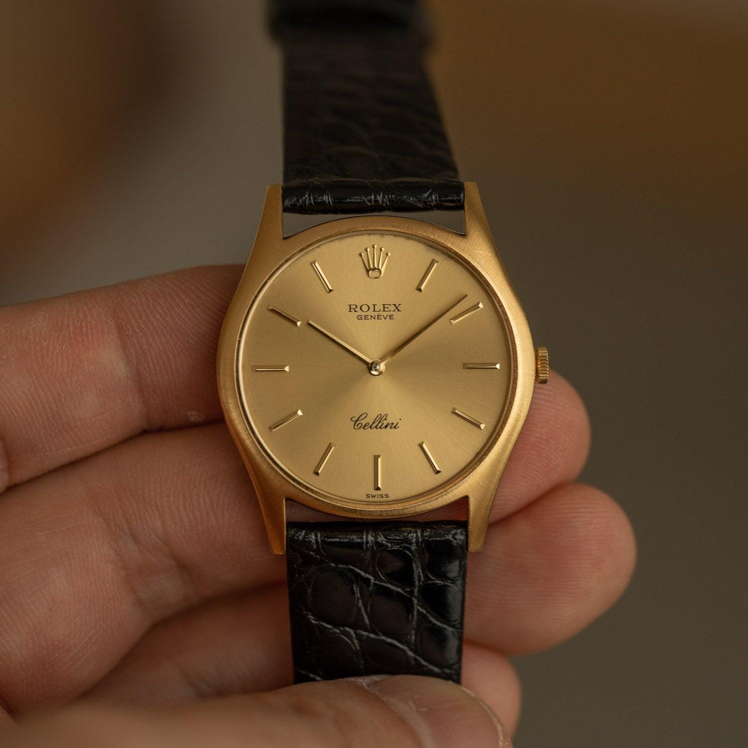 ROLEX Cellini 3804 YG Champagne Dial - Arbitro