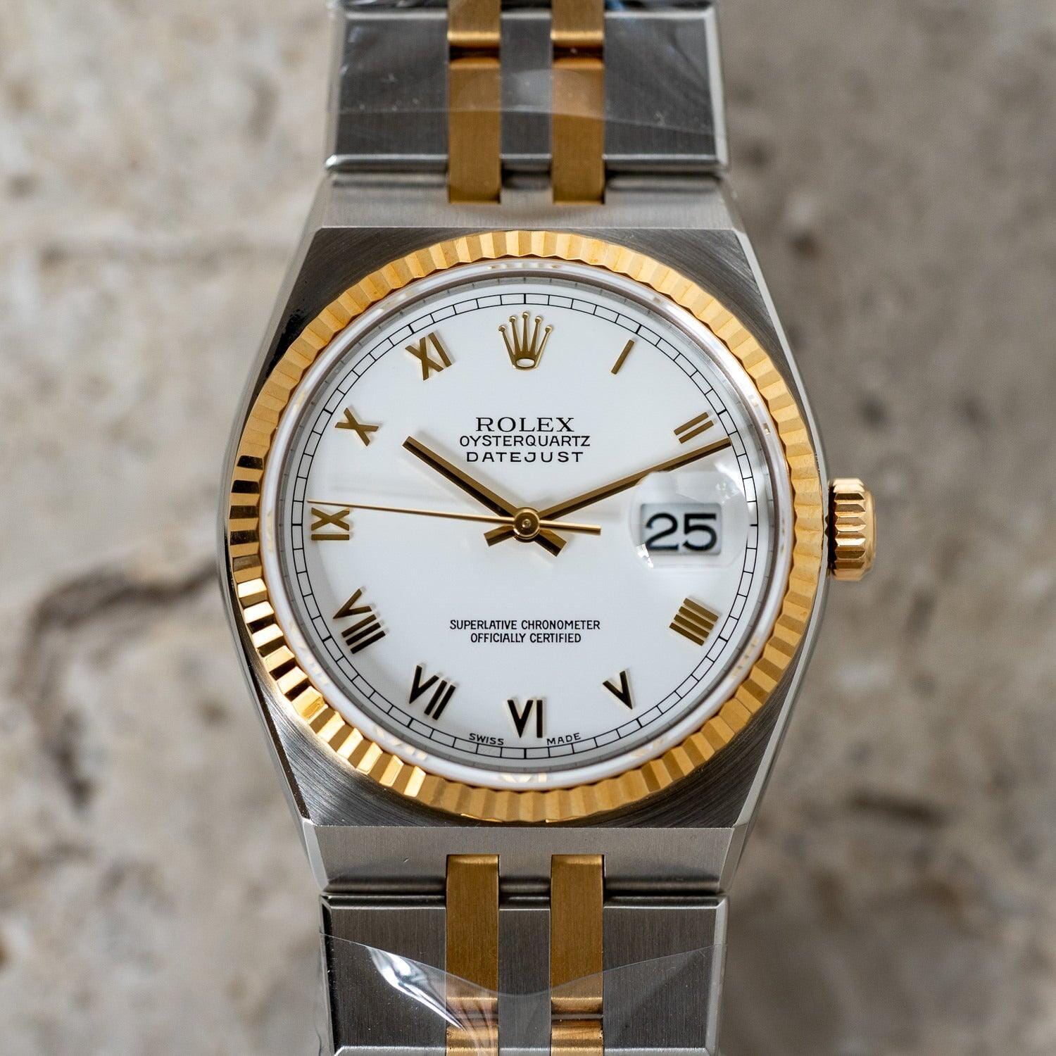 ROLEX OysterQuartz Datejust 17013 White Roman / ロレックス オイスタークォーツ デイトジャスト