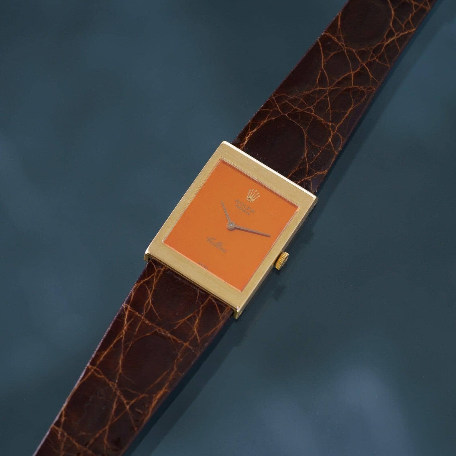 ROLEX Cellini 4014 Rectangle YG Orange - Arbitro