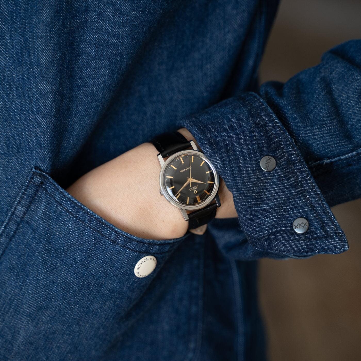 OMEGA Seamaster 165.003 Black Gilt Dial 1960s - Arbitro