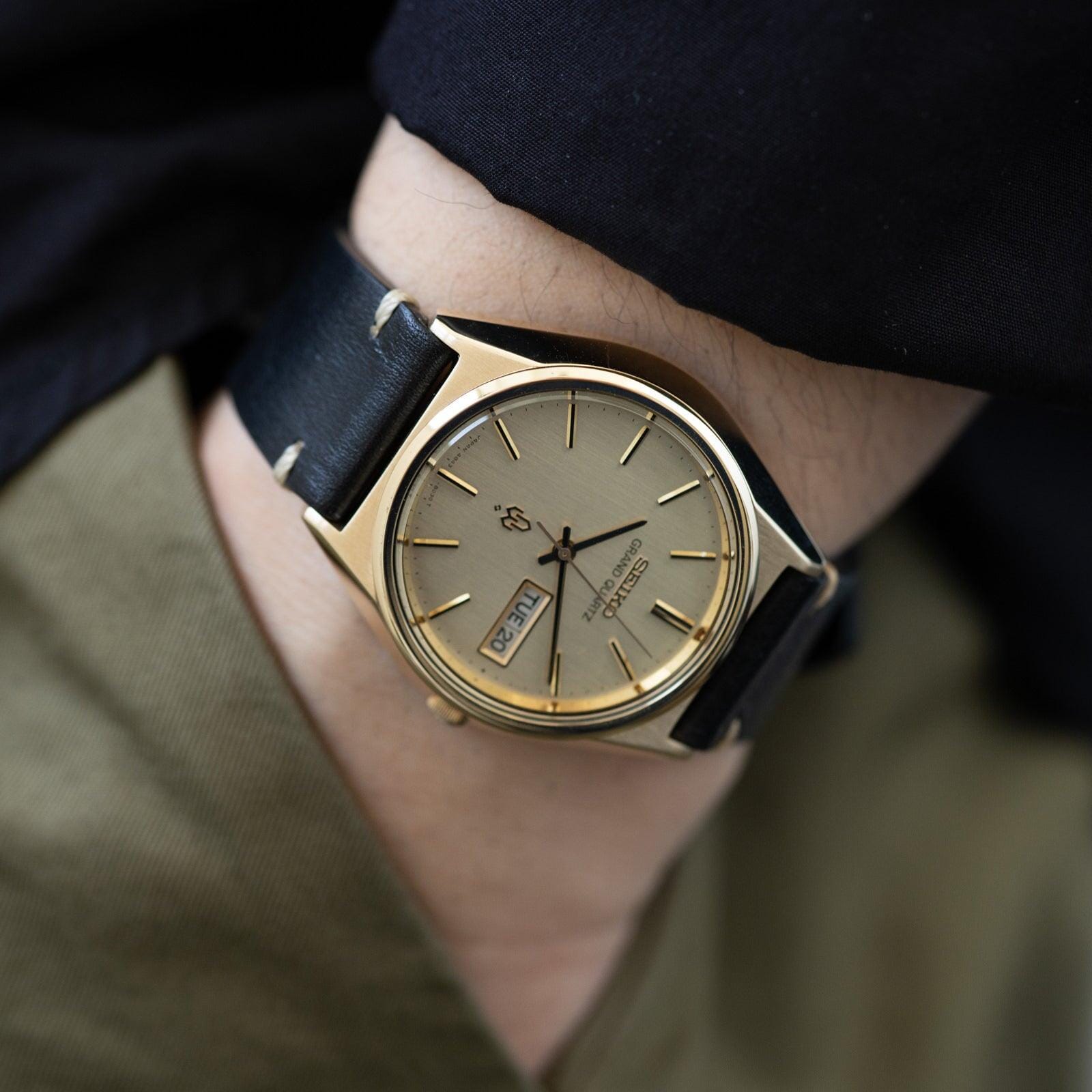 SEIKO GRAND QUARTZ 4843-8040 CAP GOLD - Arbitro