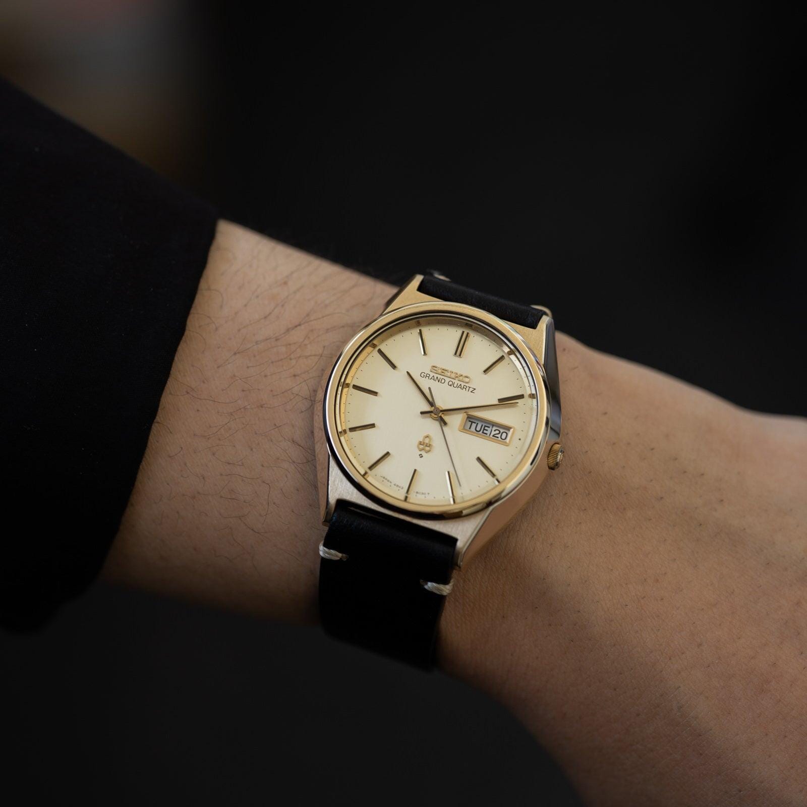 SEIKO GRAND QUARTZ 4843-8040 CAP GOLD - Arbitro