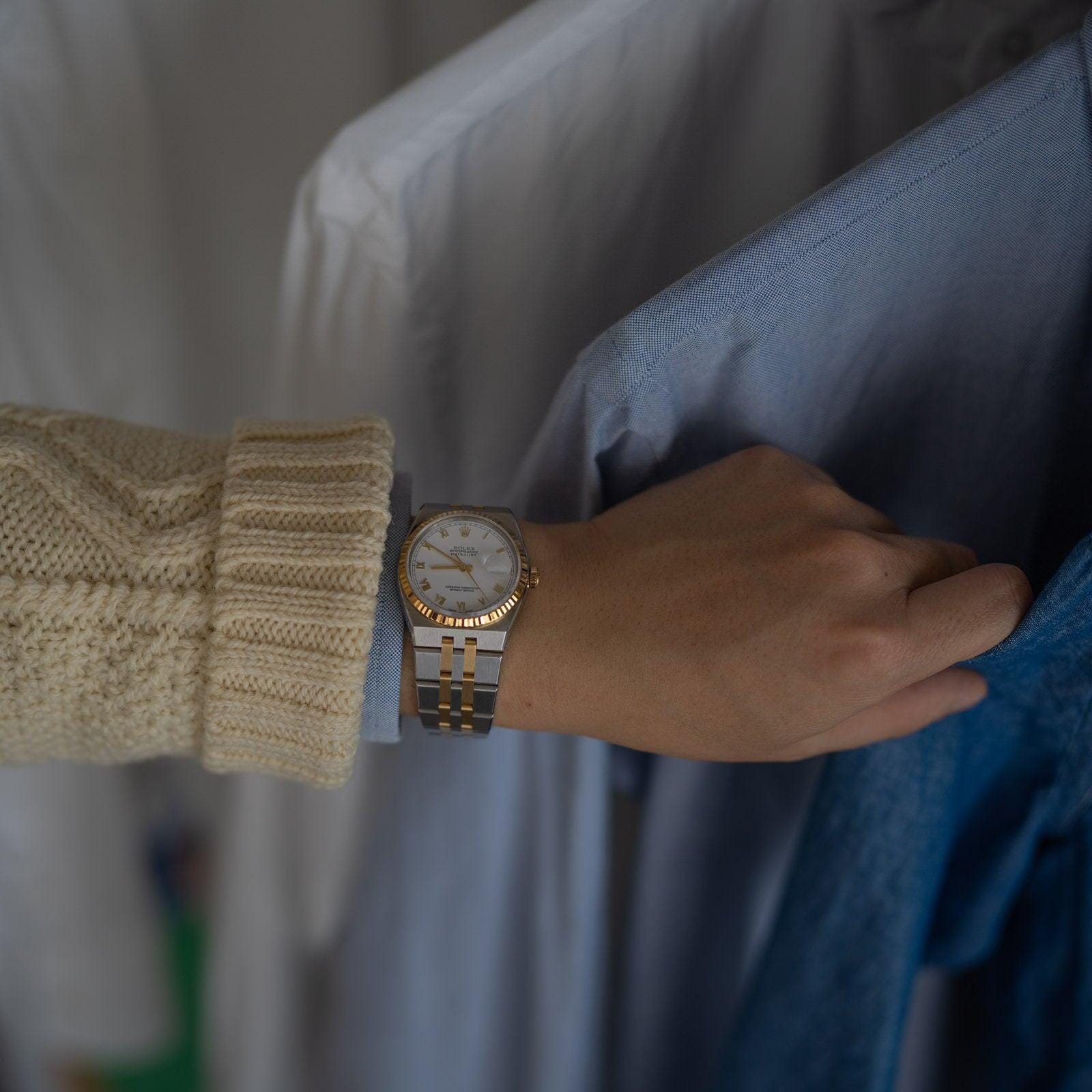 ROLEX OysterQuartz Datejust 17013 White Roman - Arbitro