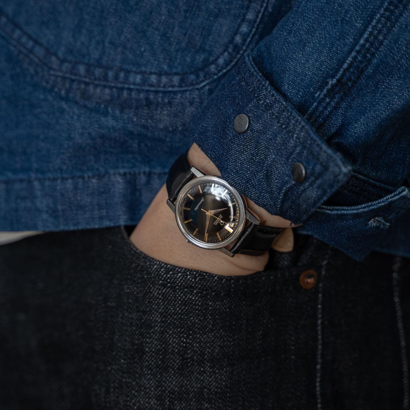 OMEGA Seamaster 165.003 Black Gilt Dial 1960s - Arbitro