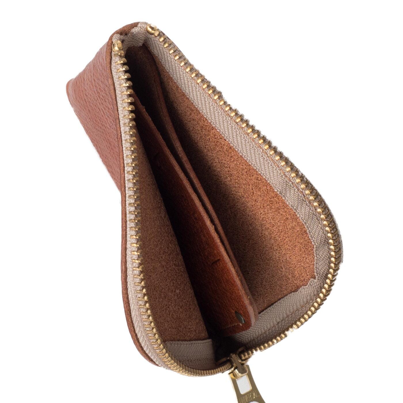 Zip Wallet Embossed Leather Limited Edition (Brown) - Arbitro