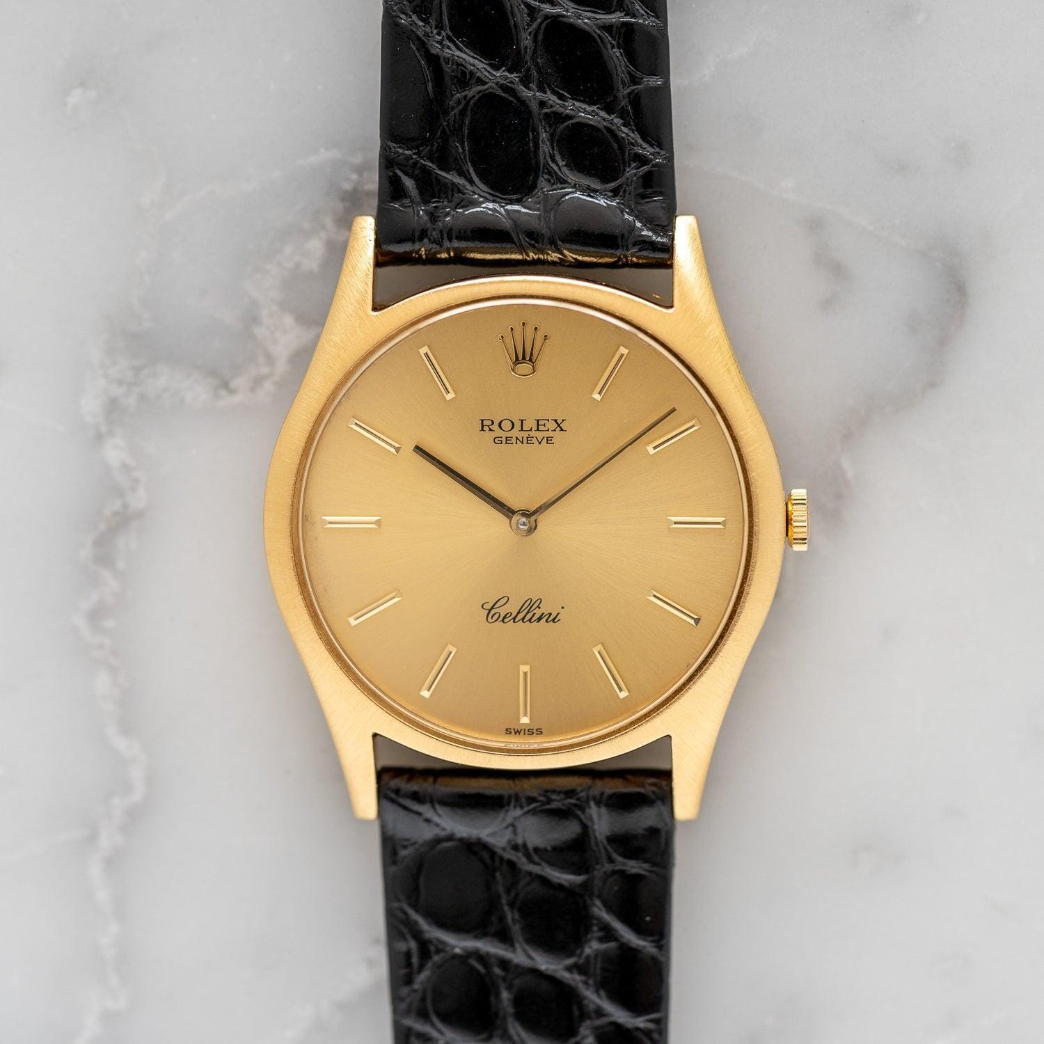 ROLEX Cellini 3804 YG Champagne Dial - Arbitro