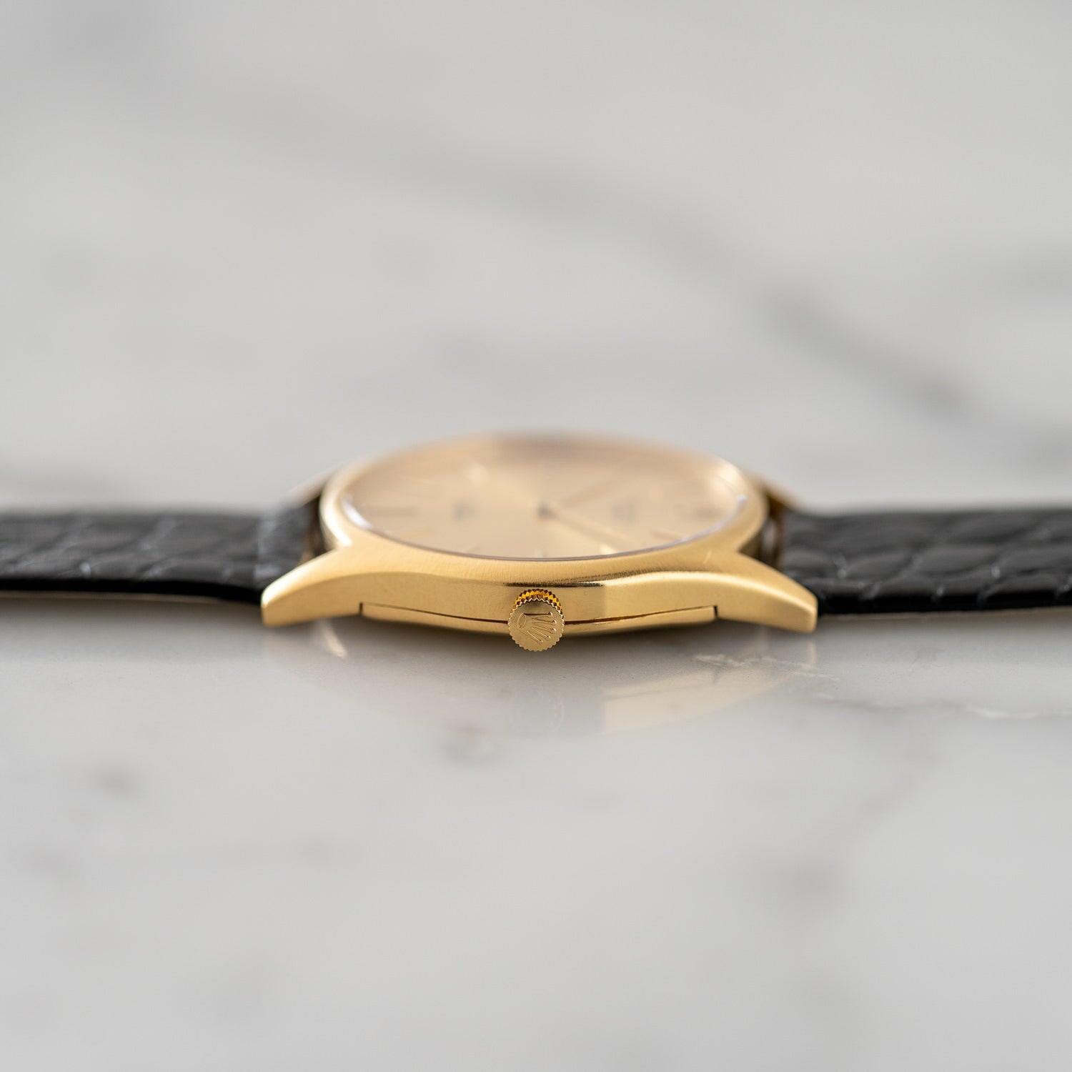 ROLEX Cellini 3804 YG Champagne Dial - Arbitro