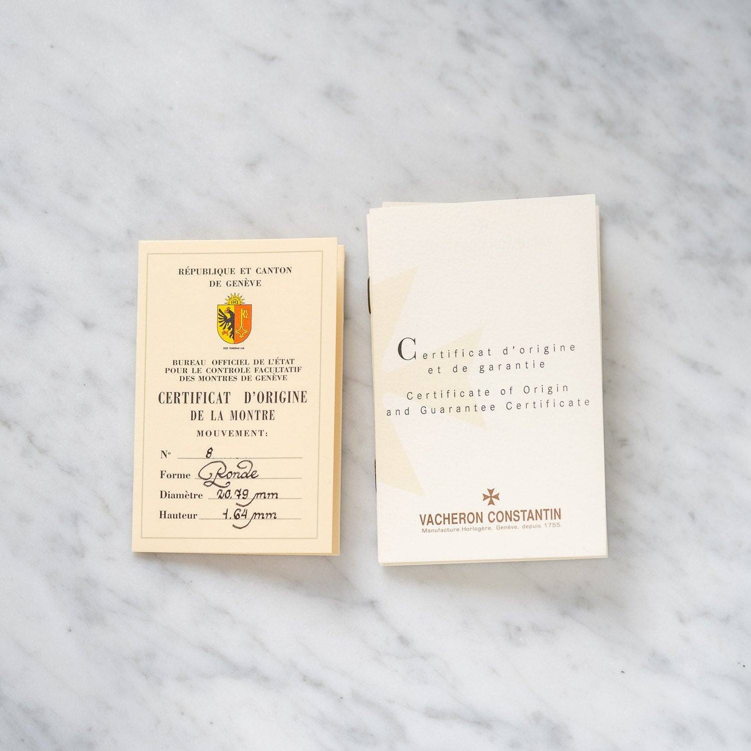 VACHERON CONSTANTIN Patrimony 33093 WG Box and Paper - Arbitro