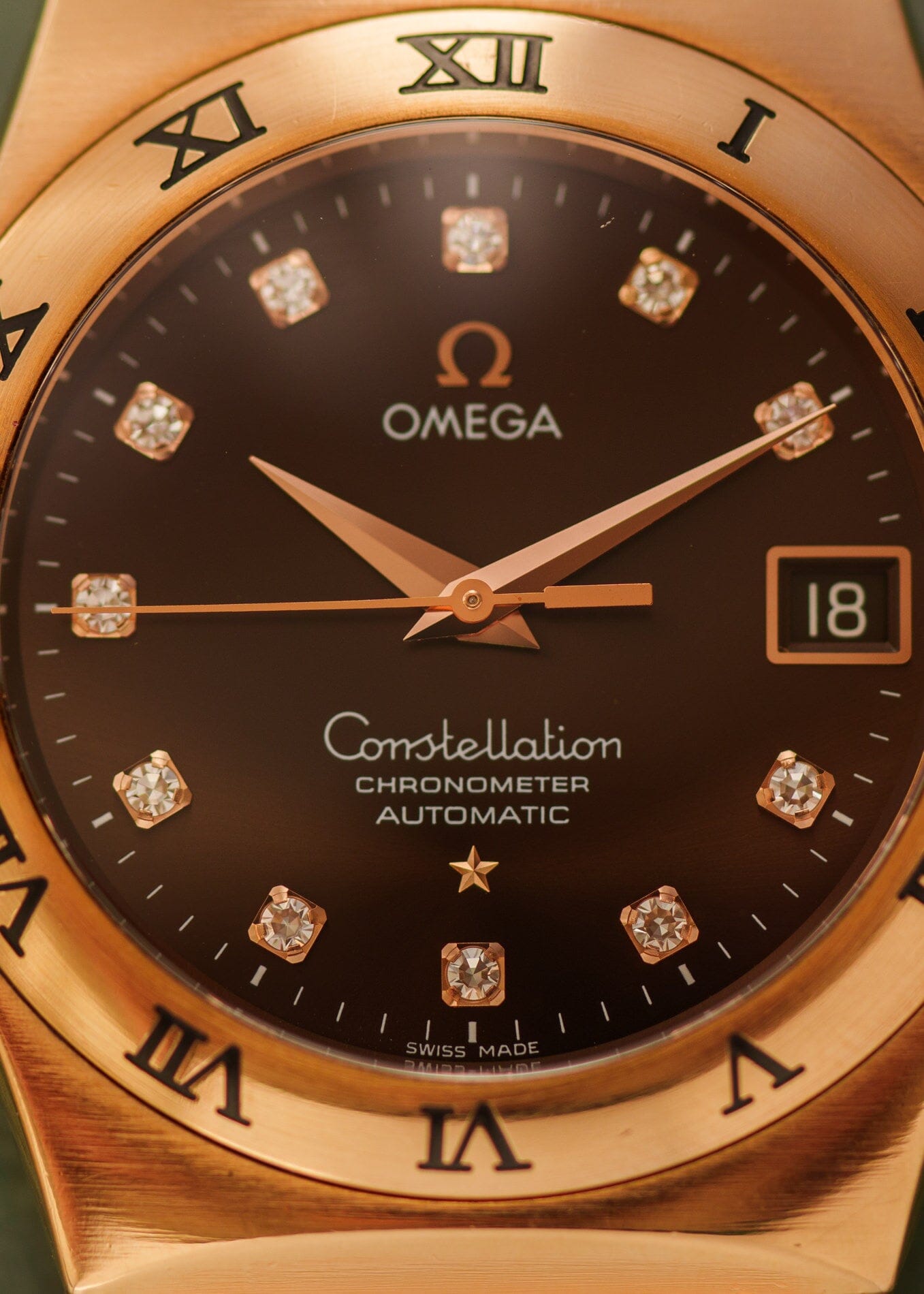 Omega コンステレーション 1103.60.00 RG ブラウンダイヤモンドダイアル フルセット Watch OMEGA 