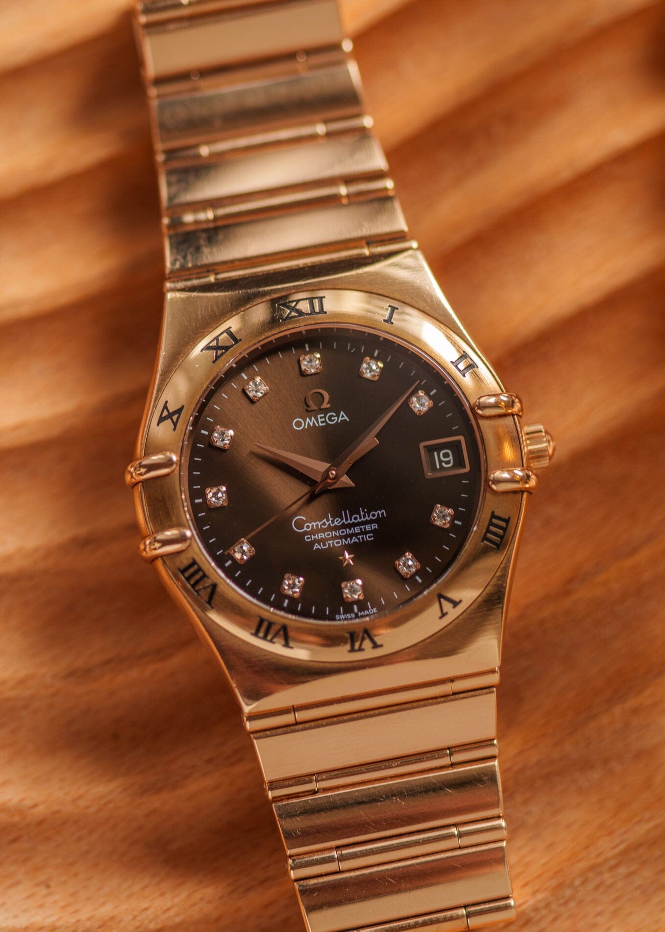 Omega コンステレーション 1103.60.00 RG ブラウンダイヤモンドダイアル フルセット Watch OMEGA 