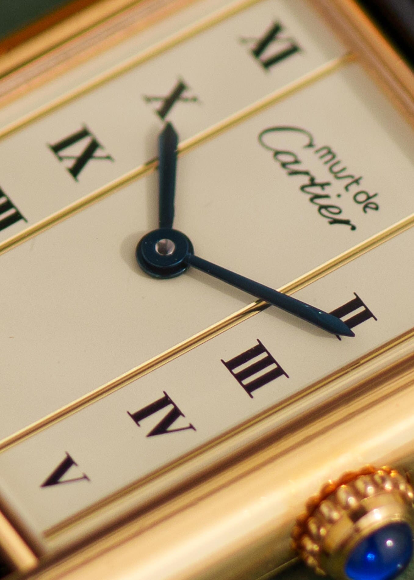 カルティエ マストタンク LM 縦ローマン QZ Watch CARTIER 