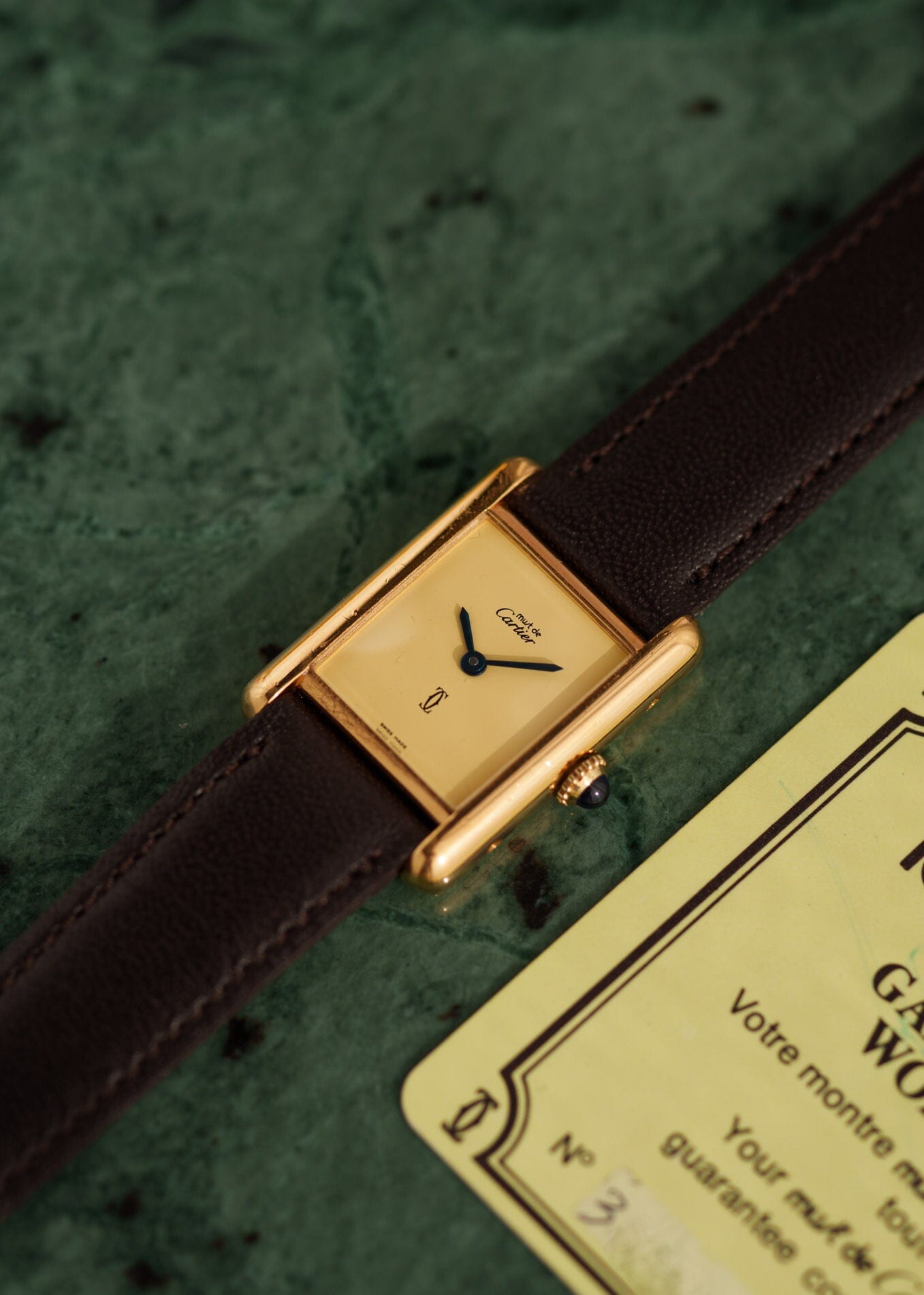 カルティエ マストタンク SM アイボリー 手巻き Watch CARTIER 