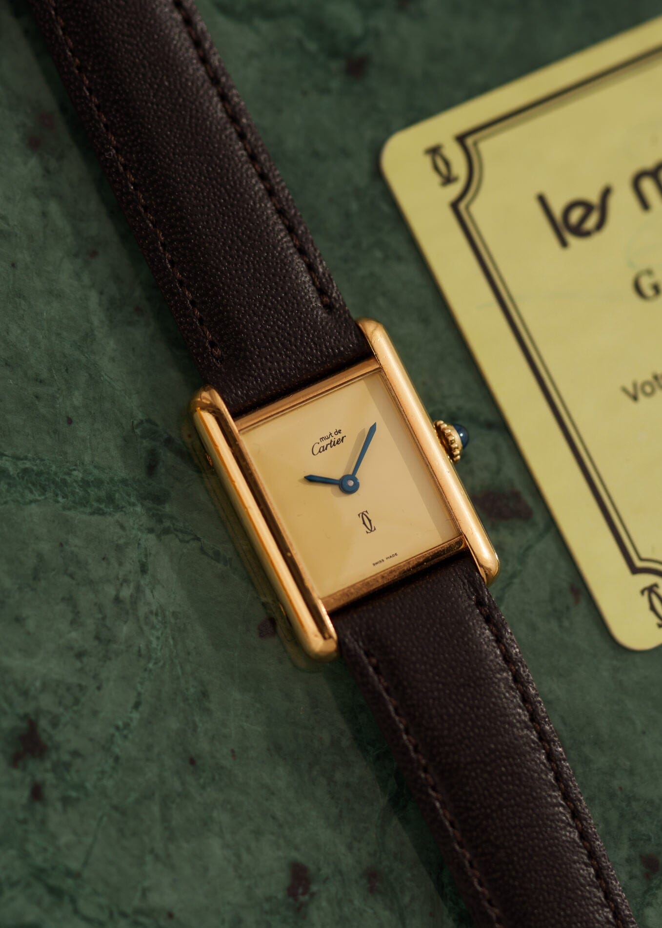 カルティエ マストタンク SM アイボリー 手巻き Watch CARTIER 