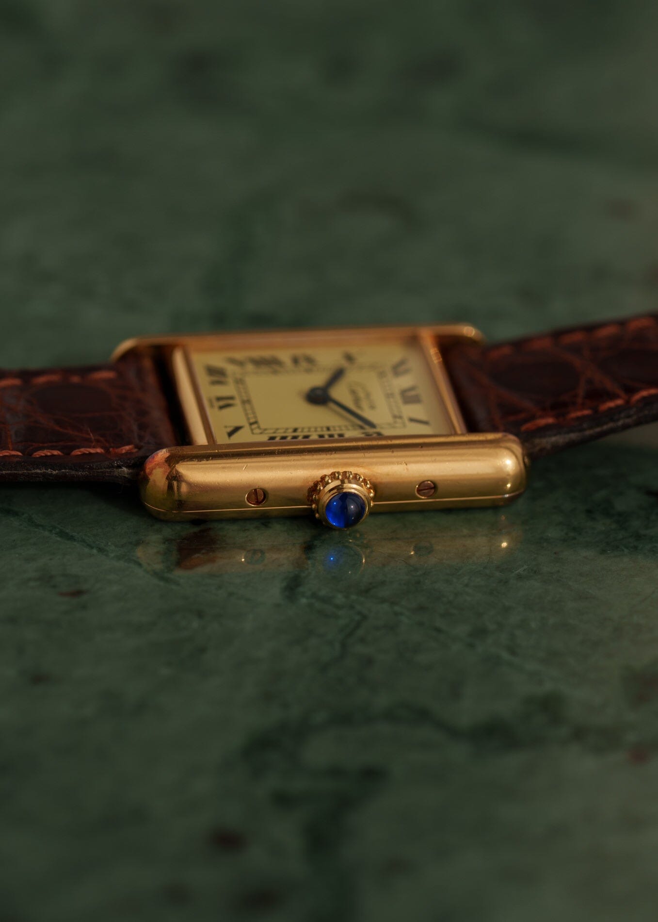 カルティエ マストタンク SM アイボリーローマン QZ 箱付き Watch CARTIER 