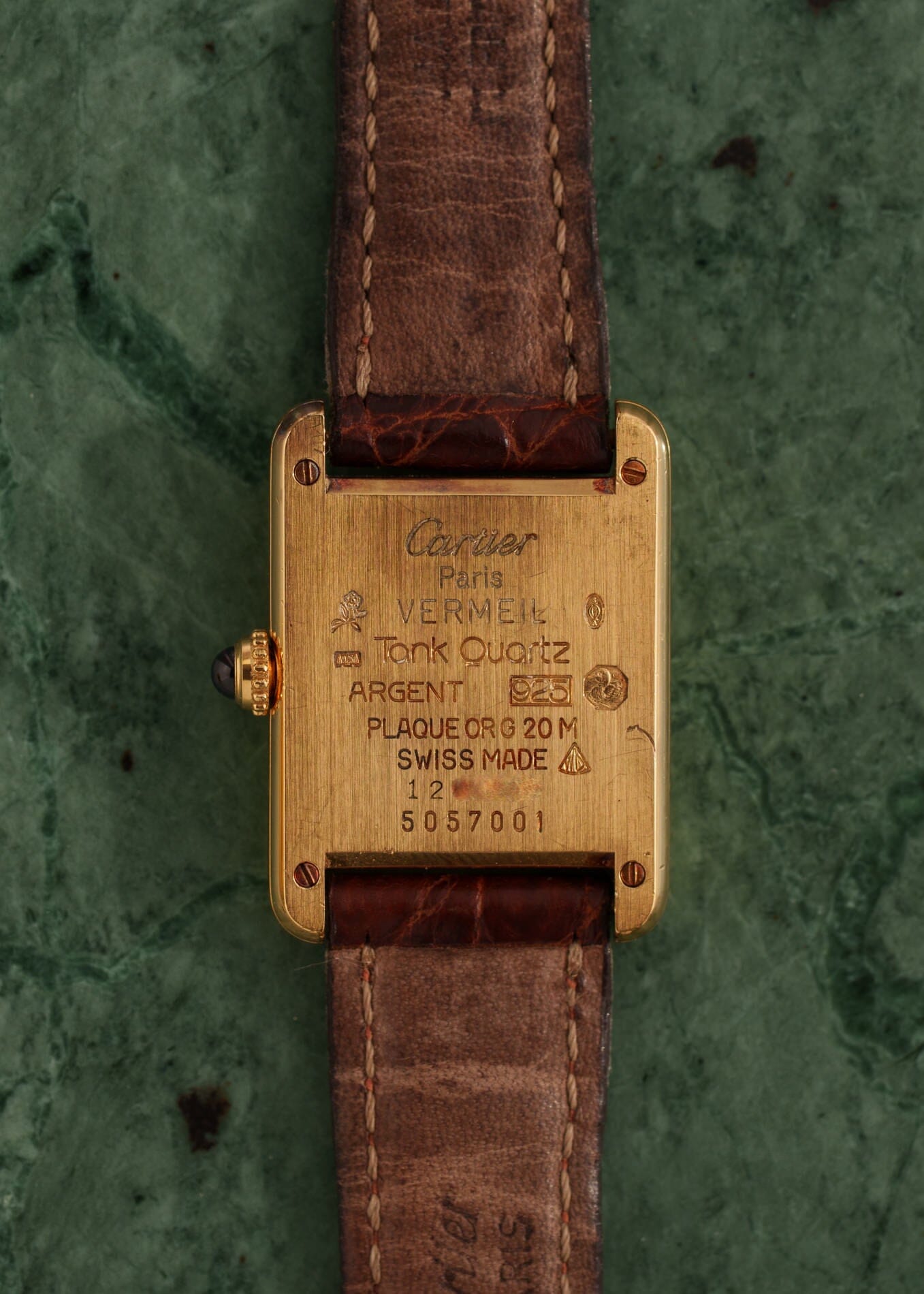 カルティエ マストタンク SM アイボリーローマン QZ 箱付き Watch CARTIER 