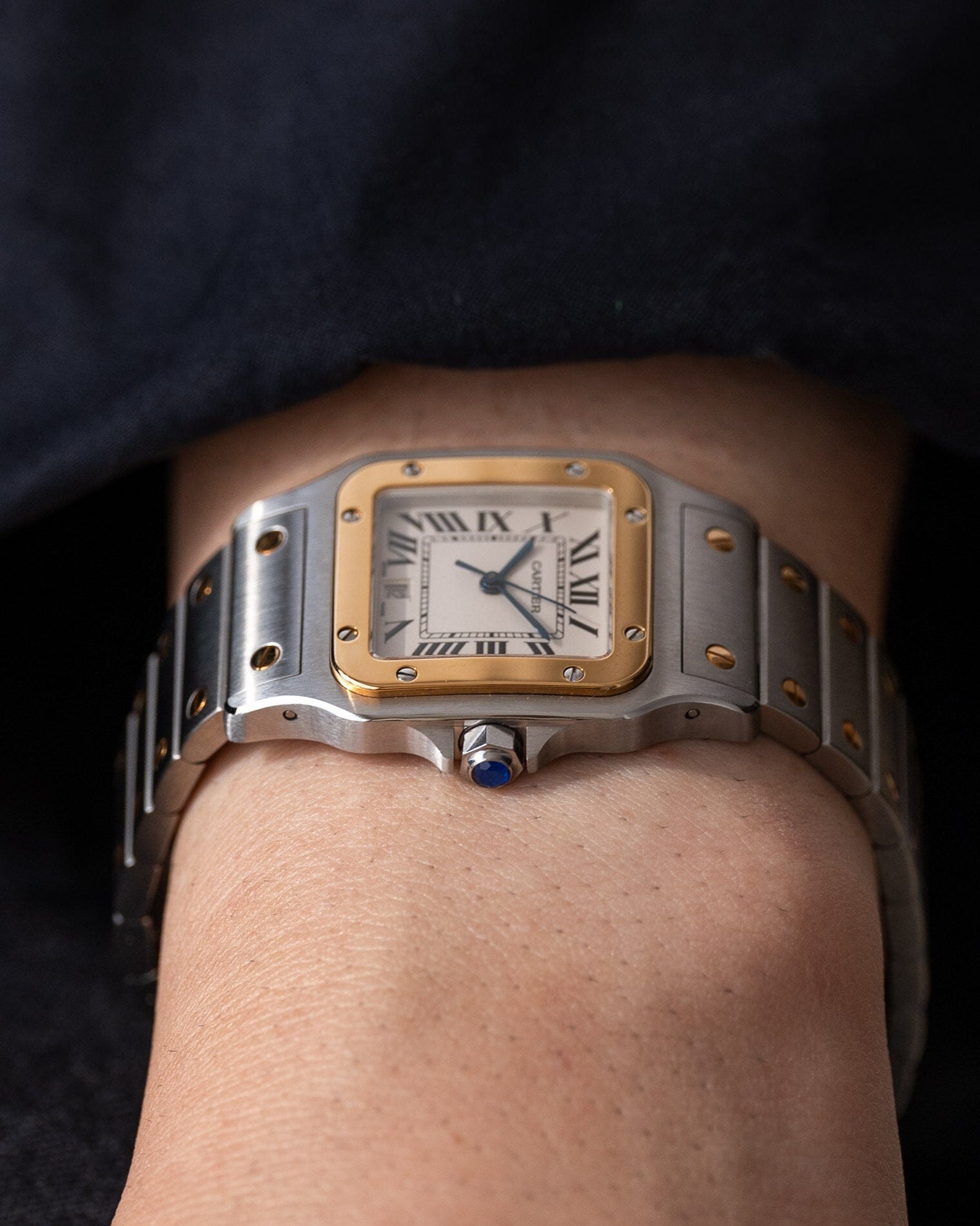 Cartier サントス ガルベ LM アイボリーローマン 新型 箱保証書付 Watch CARTIER 