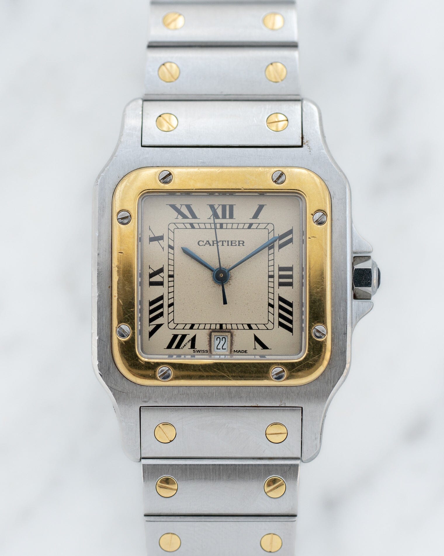 Cartier サントス ガルベ LM アイボリーローマン Watch CARTIER 