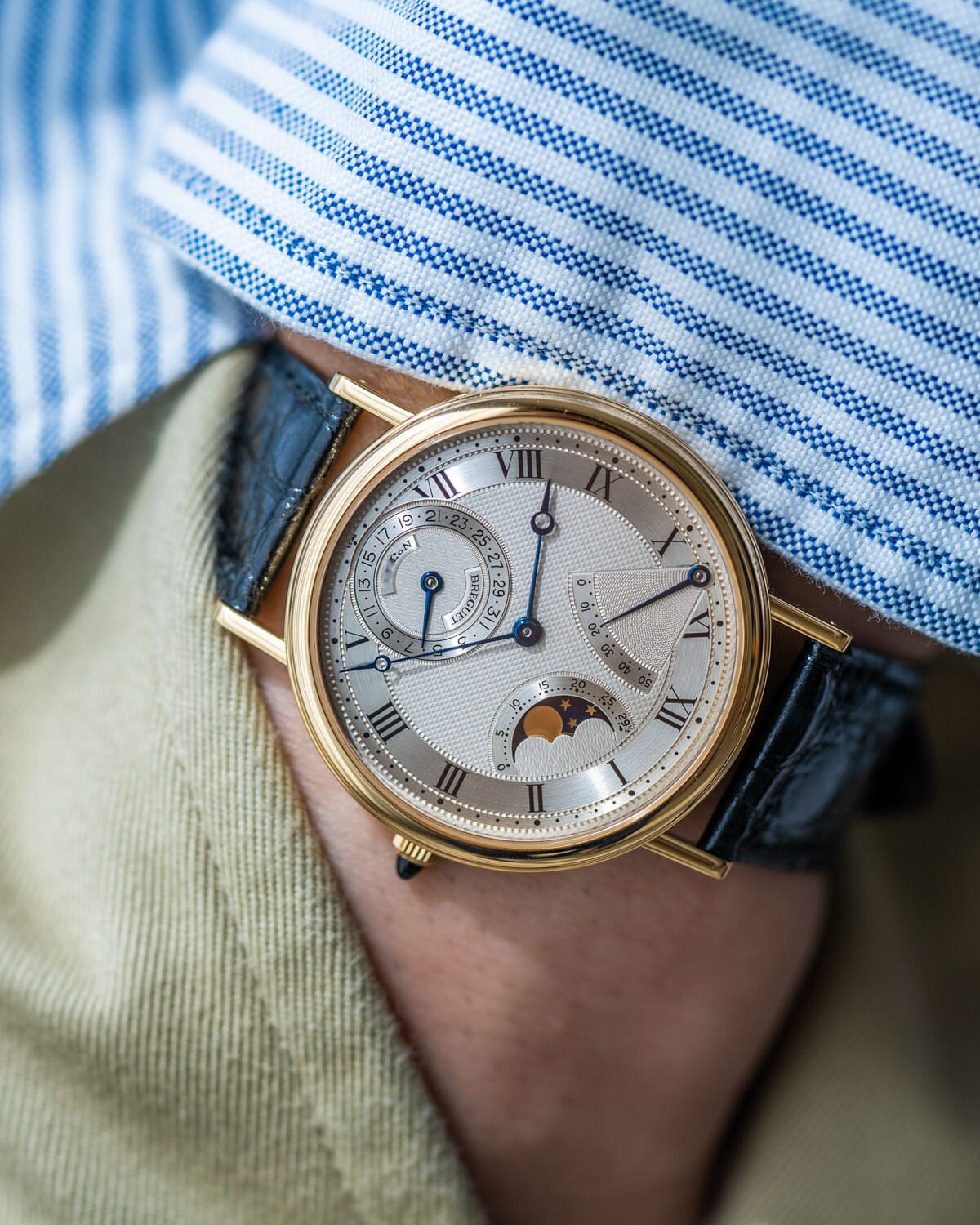 BREGUET Classique 3130 YG Power Reserve Moonphase 1980s ARBITRO